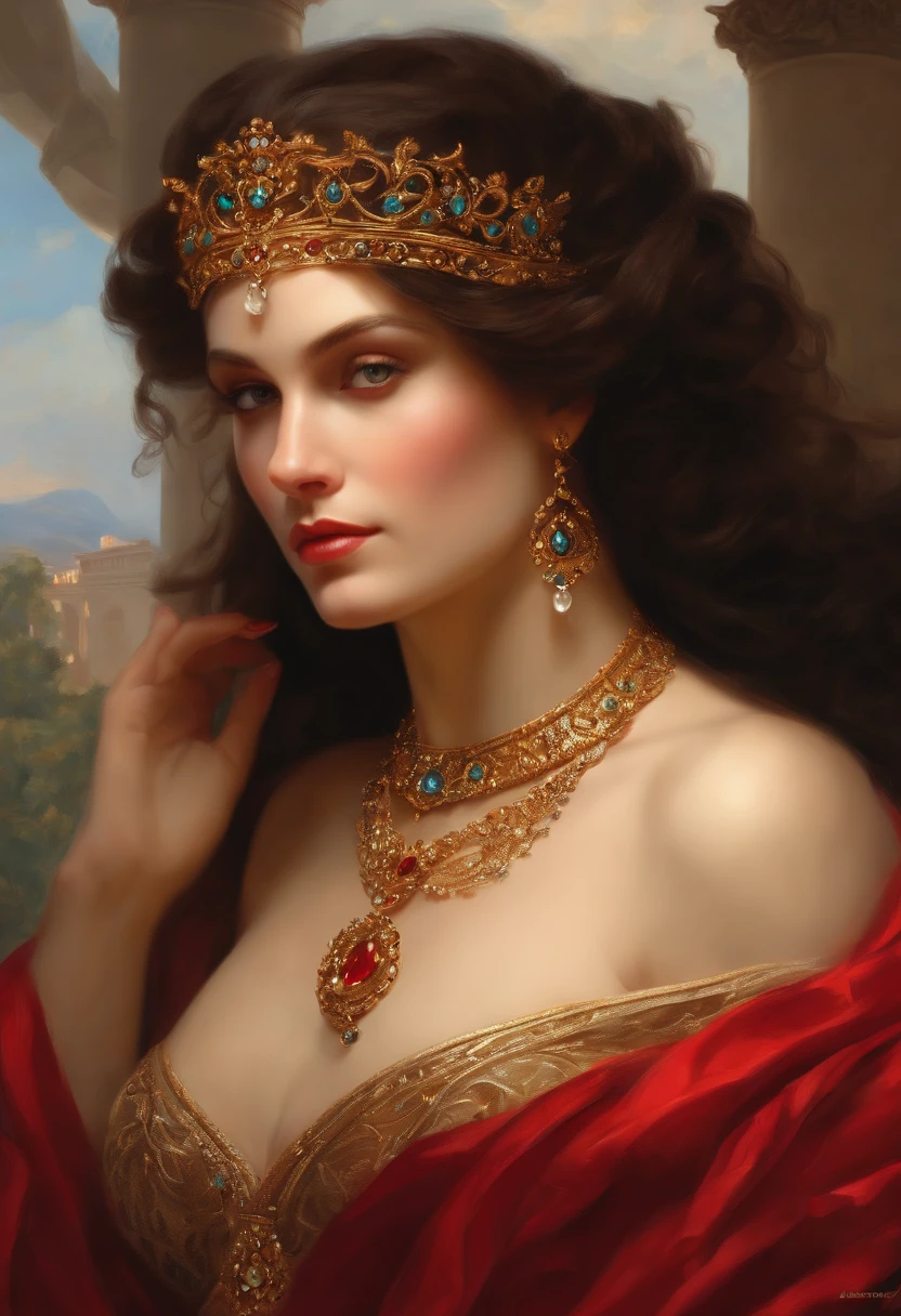 Pintura vitoriana Portraing Liberty