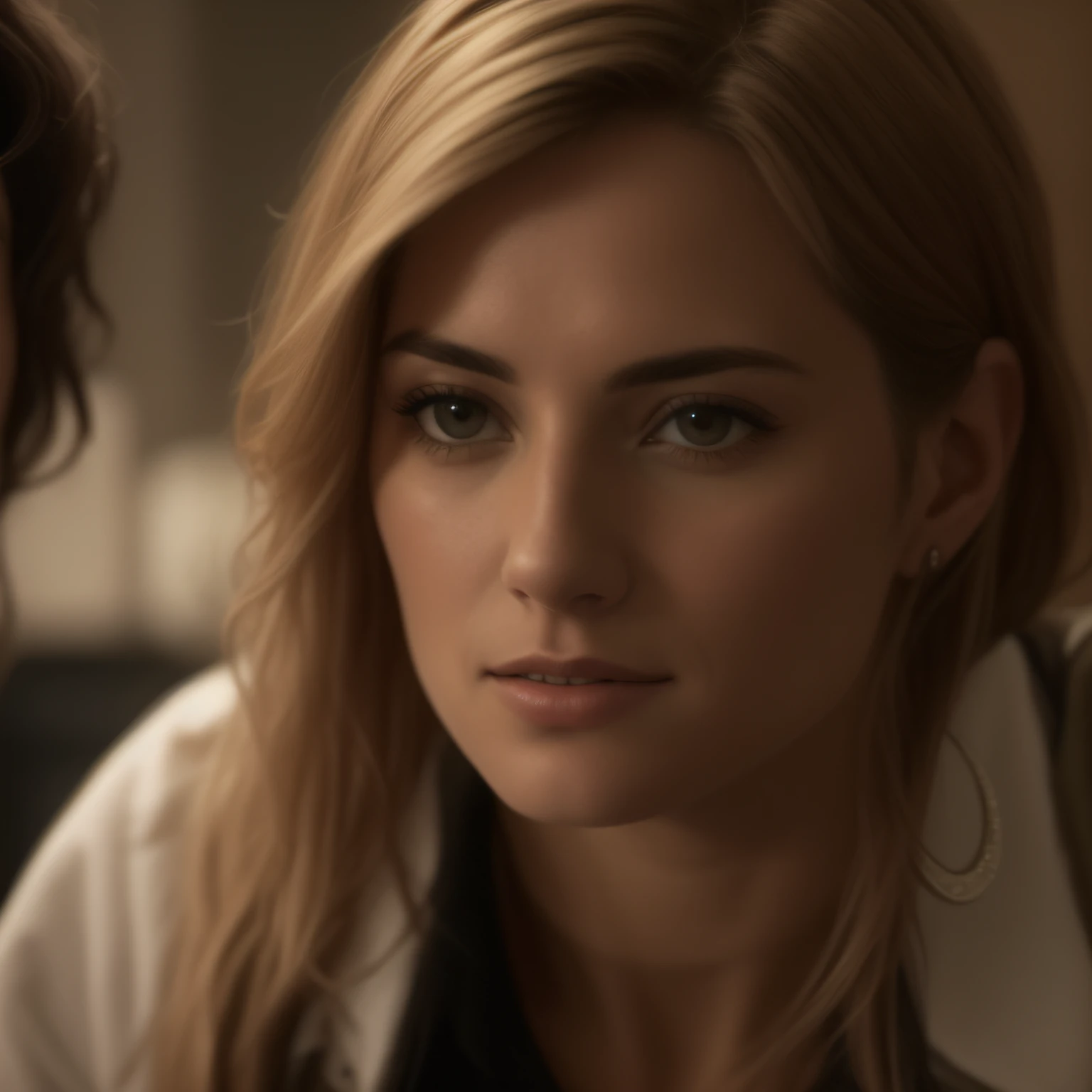 um close de uma mulher sentada em uma mesa com um controle remoto, Caroline Gariba, Laura Watson, Laure Lipton, Temporary image of Giorgia Meloni, Malika Favre, captura de tela de um filme, Onze/Millie Bobbie Castanho, Olivia de Bernardinis, fernanda suarez, Ainda de L'Estate, Alana Fletcher