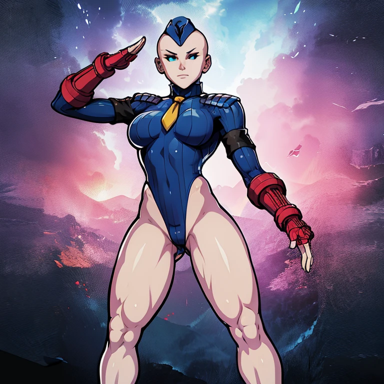 ultra-detailed, Explicit, Beautiful body, Beautiful Nose, Beautiful character design, perfect eyes, perfect face, ultra highres, 4K, beautiful legs, perfect legs, Nice hands, Perfect hand, Masterpiece, Best Quality, Highly detailed, illustration, absurdres, street fighter, doll suit, shadaloo doll, dollsuit, girls, multiple girls, expressionless, blank eyes, looking at viewer, red gloves, emotionless, black latex, corrution, mind control, female combatant, full body, hypnotized, unhappy trance, full body suit, ribbed bodysuit, both arms at side, stand up straight, obey, perfect female body, extremely glossy latex, hypnosis, hypnoLora, empty eyes, Mind control device, brainwashed, poses, submissive_pose, Slave, hat, necktie, stand up straight, standing, standing at attention, hat, necktie, belt, extending the right arm from the shoulder into the air with a straightened hand, nazi saluting, military, military saluting, salute, right hand saluting, left hand at side, latex, ribbed bodysuit, Garterbelt, No hair, blue glowing eyes, Kronika, Mortal Kombat