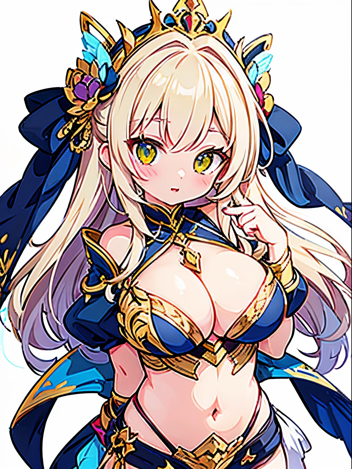 a sticker、Boob stickers、Colossal tits、cleavage of the breast、breast closeup、Depiction of only the chest、No background、Simple white background、