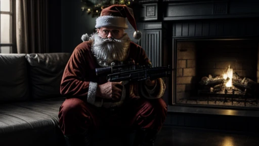 santa claus, soldier, COD style