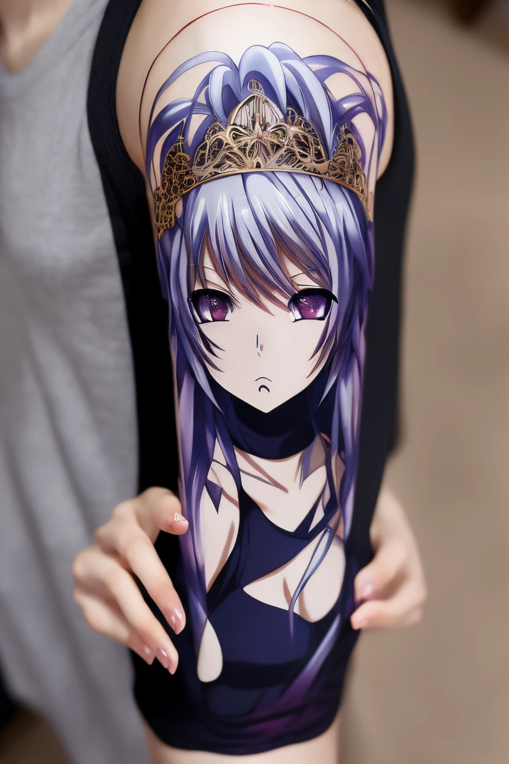 ropa roida, entorno futurista, espresion sensual, entorno iluminado, (((anime))), (manga),((recogido de trezas rubio))