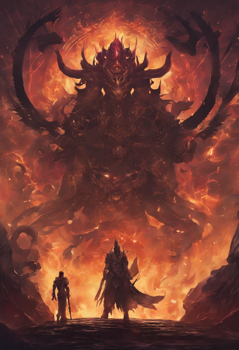 The cover of the book, two traveling god and demon, legend of the celestials style
