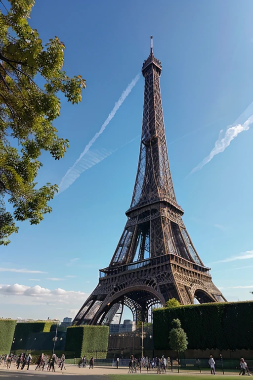 Eiffel tower, painting van ghog style