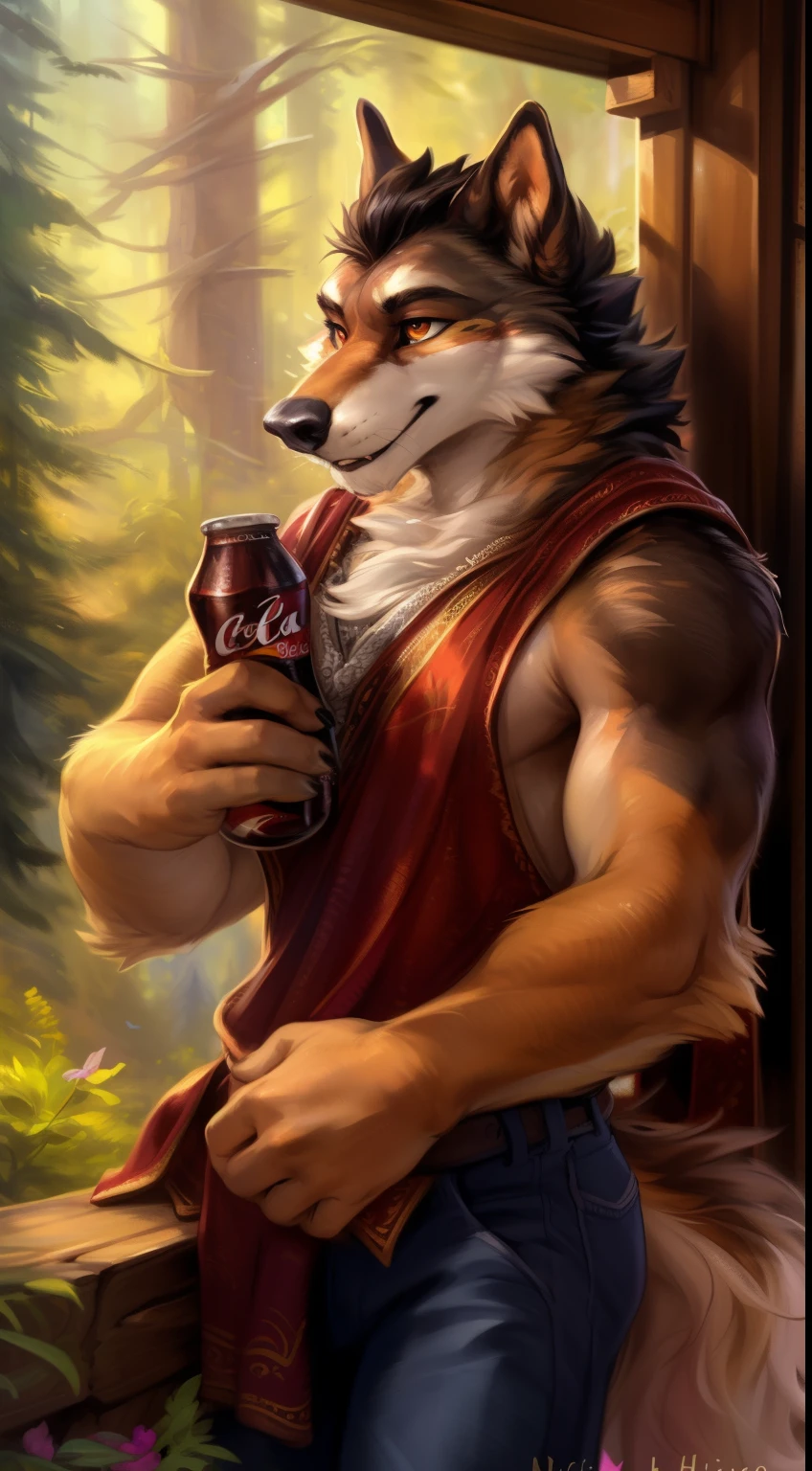 Bottom view, Full body, feet focus , duo, 2 anthro wolf , outside , ,wearing yellow compresed boxers, orgasm , compresed black tank top, (soft shading), 4k, hi res, five fingers, detailed hands, ((detailed face, (detailed eyes:1.0), detailed)), (full body),(by Kenket), by Ross Tran, by Michael & Inessa Garmash, by Pino Daeni, by Kiguri, by Alena Aenami, by Ruan Jia, (wolf, taller, grey fur, middle-aged, chest tuft, jock strap, wolf tail), (wolf, shorter, slim body, yellow messy hair, black glasses, nerdy,) macro growth titan size difference , 1macro and 1normal size , hand and head reaching the ceiling,giant size ,giant penis, handjob,cum hard everywhere,red blush on the cheek, cum face , fellatio, cum hard everywhere, red blush on the cheek, open mouth, saliva, tongue sticking out, sweat of exitement , foggy around the head