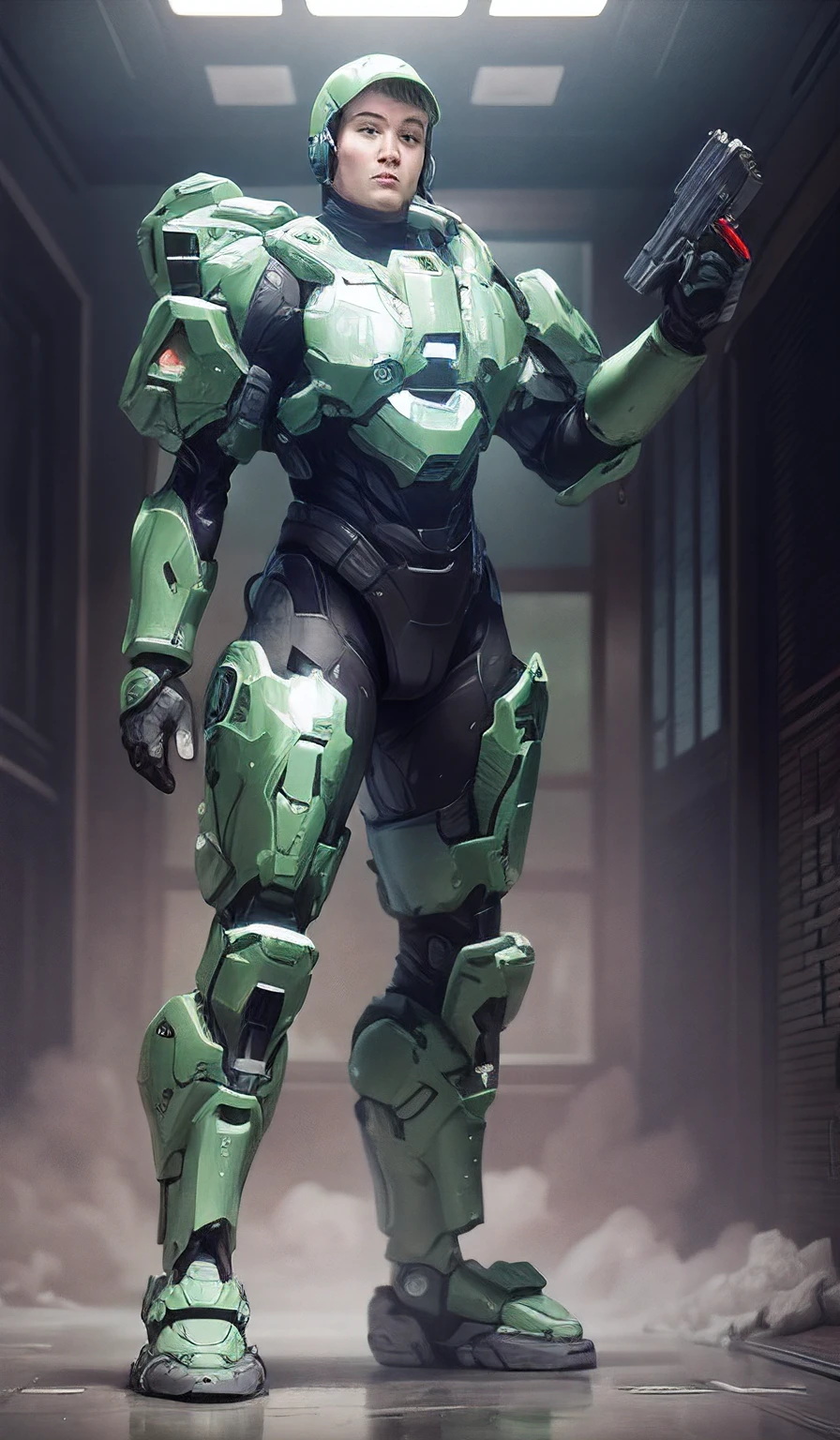 master chief, mark vi armor, halo infinite, weapon, cortana