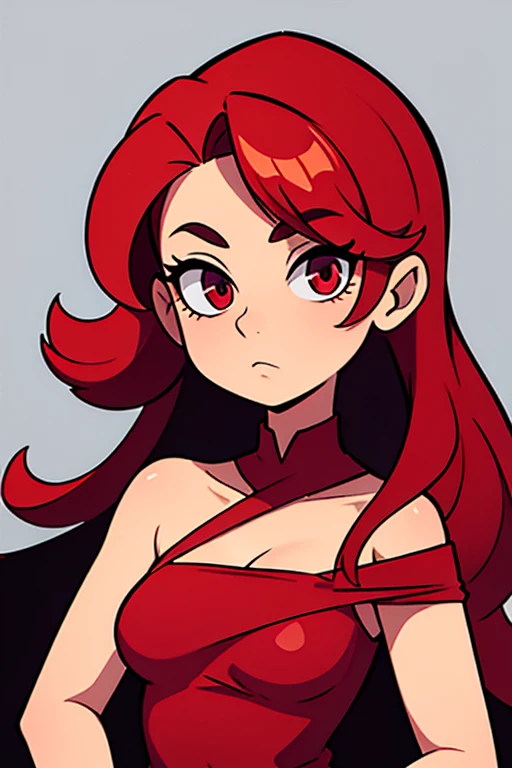 A girl, red bra, wild hair, (2 red triangles on cheeks), <lora:jolynejojo:1> , long hair