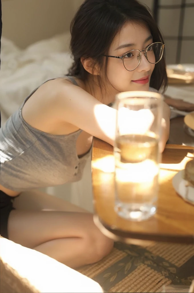 beautiful sexy vietnamese girl, 16k image, very detail image, black eyes, Heart lips, Charming expressions, Extremely detailed and realistic photos. sharp focus. Extremely detailed photos, Skin details, Face details, Hair details, Thoracic area details. nsfw:1.3, black eyes, wide open, Look straight at the camera, Very detailed eyes, very wide open eyes. two eyes equal, very balanced, Affectionate gaze, The sides of the chest are proportional, Erotic