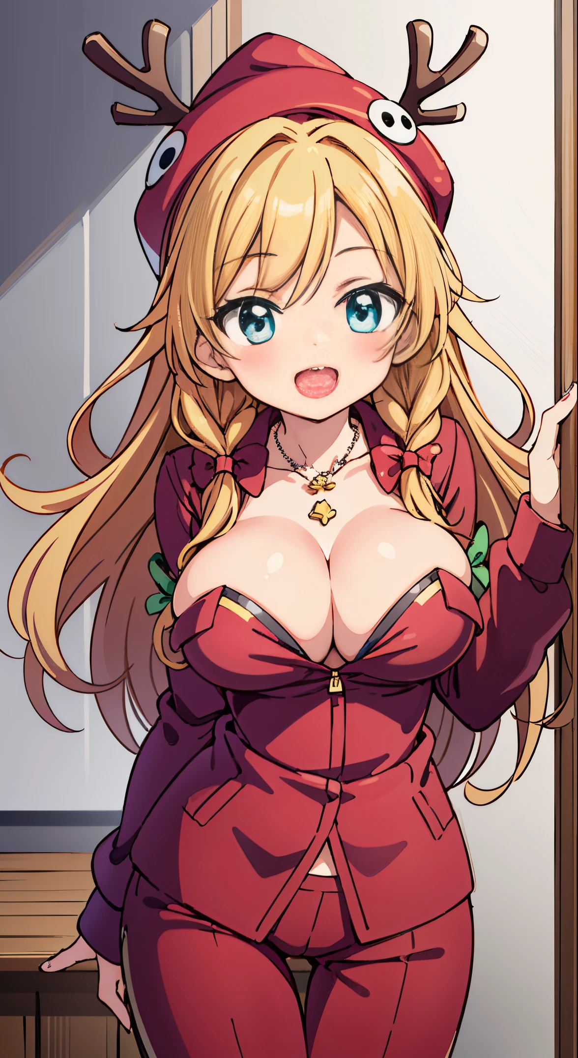 (masutepiece, Transparent air, Transparent eyes,Best Quality, Perfect Anatomy, High quality:1.4), absurderes, absolutely resolution, unbelievable Ridiculous, hight resolution, ultra-detailliert, Official art, Unity 8k壁纸, Kinetic typography,nice hand, Perfect hands, Detailed beautiful hands, Large_filesize, fulcolor, hight resolution, symmetric, exceptional, Best aesthetic, newest, Anime, very beautiful detailed body,The hair,faces,The eye, BREAK, 1 beautiful girl, girl with, (Cute:1.5),(Chibi:0.5),(kawaii:2.0),(Lori:2.0),(12 year old girl),(large full breasts:1.65),(Ahoge,Twin braids,Blonde hair, blue bow, Green eyes,eyebrows visible through hair,side locks,Parted bangs,Long hair, Hair Flower, Hair Ornament, Big ribbon in the hair, Curly hair,Bow:1.4),:el,White feathers, one white winged, Angel wings,Spread wings, Glowing wings),pitt \(Kid Icarus\),gleaming skin, Clear skin, shining beautiful skin, Open mouth,Smile, Solo, tusk, Upper teeth,(long eyelashes, Double eyelids:1.2),Solo,gleaming skin, Clear skin, Beautiful skin,(best quality face),(Top quality glowing eyes),(The best smile,Doya face:1.45), BREAK,
Winter Wonderland Pajama Party Look,
Featuring adorable Christmas characters such as reindeer and penguins.、comfortable fleece pajama set,
Long sleeves and full-length pants to keep you warm on cold nights,
Perfect fit with folded sleeves and pants,
Fuzzy slipper socks in holiday colors and patterns,
Plush robe with hood and festive trim for added comfort,
BREAK coordinates with fuzzy gloves、Complete your complete cozy ensemble,
Cute Messy Bun Beanie in festive colors, red or green,
Accessories such as hot cocoa mug-shaped necklaces and earrings,
Minimal makeup with rosy cheeks for a sweet bedtime look,
(upward looking gaze :1.2) ,
Looking Up ,
From above ,depth of fields,
BREAK, BREAK,(morning), inside in room,closet with futon laid out,A room in a dilapidated apartment,Tatami mats,window,Chabudai,unit bath door,entranceway,scattered diapers,naked girl poster,coke,on back, tusk, Open mouth, Looking away,depth of fields, BREAK,wakame,wakame,wakame,(Cowboy Shot:1.4), BREAK,(Blurry background:1.3),(absurderes, hight resolution, Super Detail Art),cel shading,Clear Color, Lonely optical effect, Beautiful pictures, Bright glow, mystic atmosphere,(Close-up of girl:1.1), Mystical light particle effect,manga influence, clean line drawings,
BREAK,wakame,wakame,wakame,(Cowboy Shot:1.4),
BREAK,(Blurry background:1.3),(absurderes, hight resolution, Super Detail Art),cel shading,Clear Color, Lonely optical effect, Beautiful pictures, Bright glow, mystic atmosphere,(Close-up of girl:1.1), Mystical light particle effect,manga influence, clean line drawings,