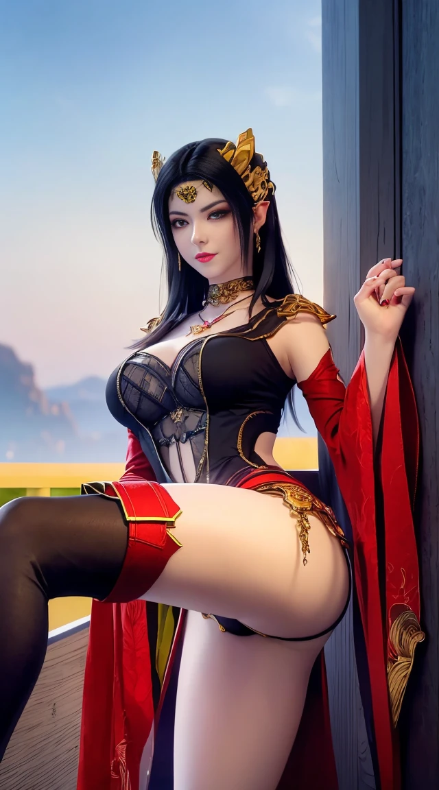 Just under the heavy rain。???? beauty with black hair and black eyes standing in the rain，（Open your legs，Left leg upright，Kick your right leg upward，Reveal thongs，The content is very detailed。Accurate and true to the extreme）There is a thin chain around her neck，Her figure is graceful and ????，Skin is moist and fair，Wet skin，She looks at you, Showing a wild smile to please Xie Mei.，huge plumpness，Wearing a ???? bra with gold hollow straps，???? gold suspender hollow ?????，The whole ???????? is exposed，????? stuck in crack，Huge ???? filled with milk（Slight sagging），The two bumps are very obvious，legs long，Gold hollow high heels, Left leg upright，Kick your right leg upward，Reveal thongtremely accurate whole-body imaging.，The content is very detailed。Everything from hair to toes is visible。full body view