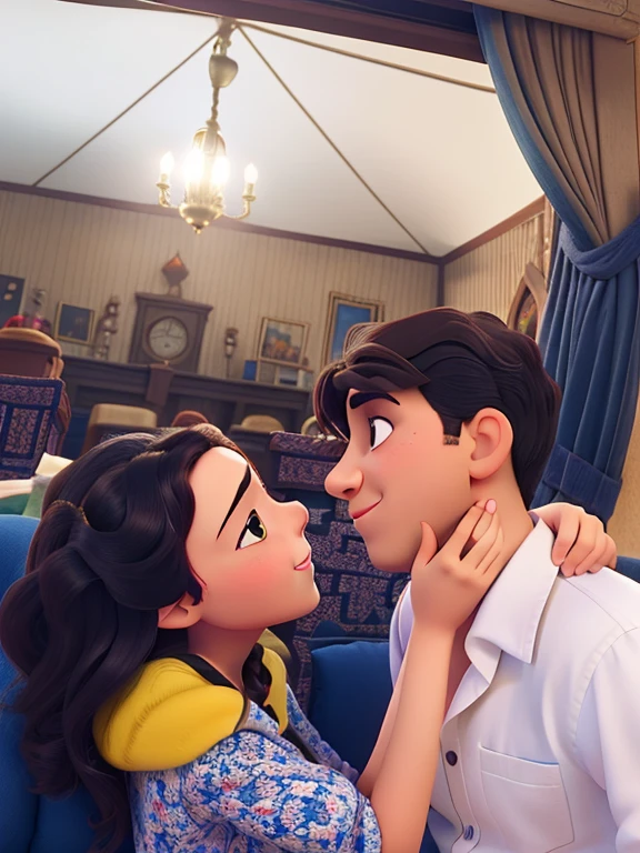 Casal feliz igual filme da Disney amor