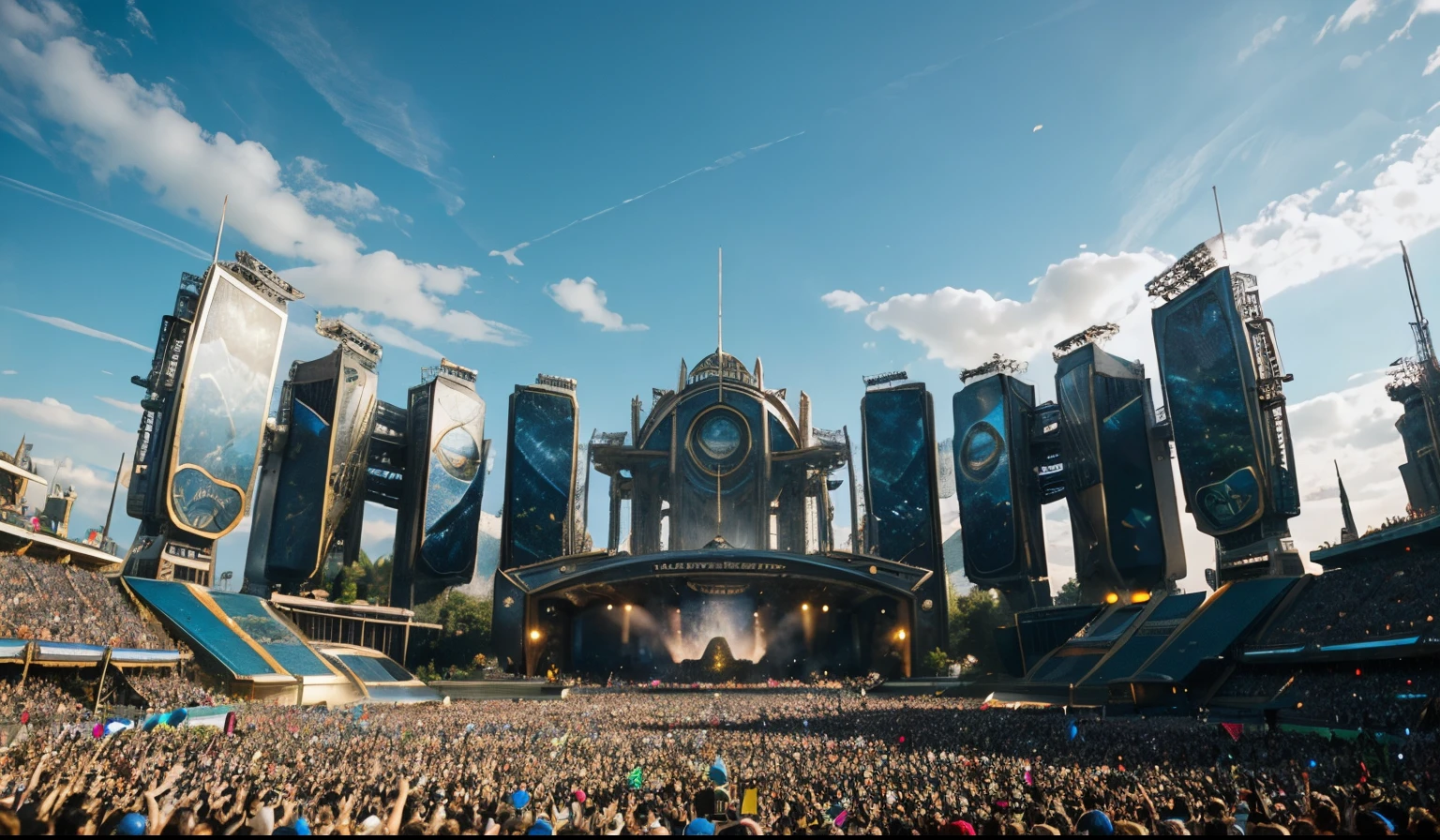 Tomorrowland, show, million people, 18k, ultra-realistic