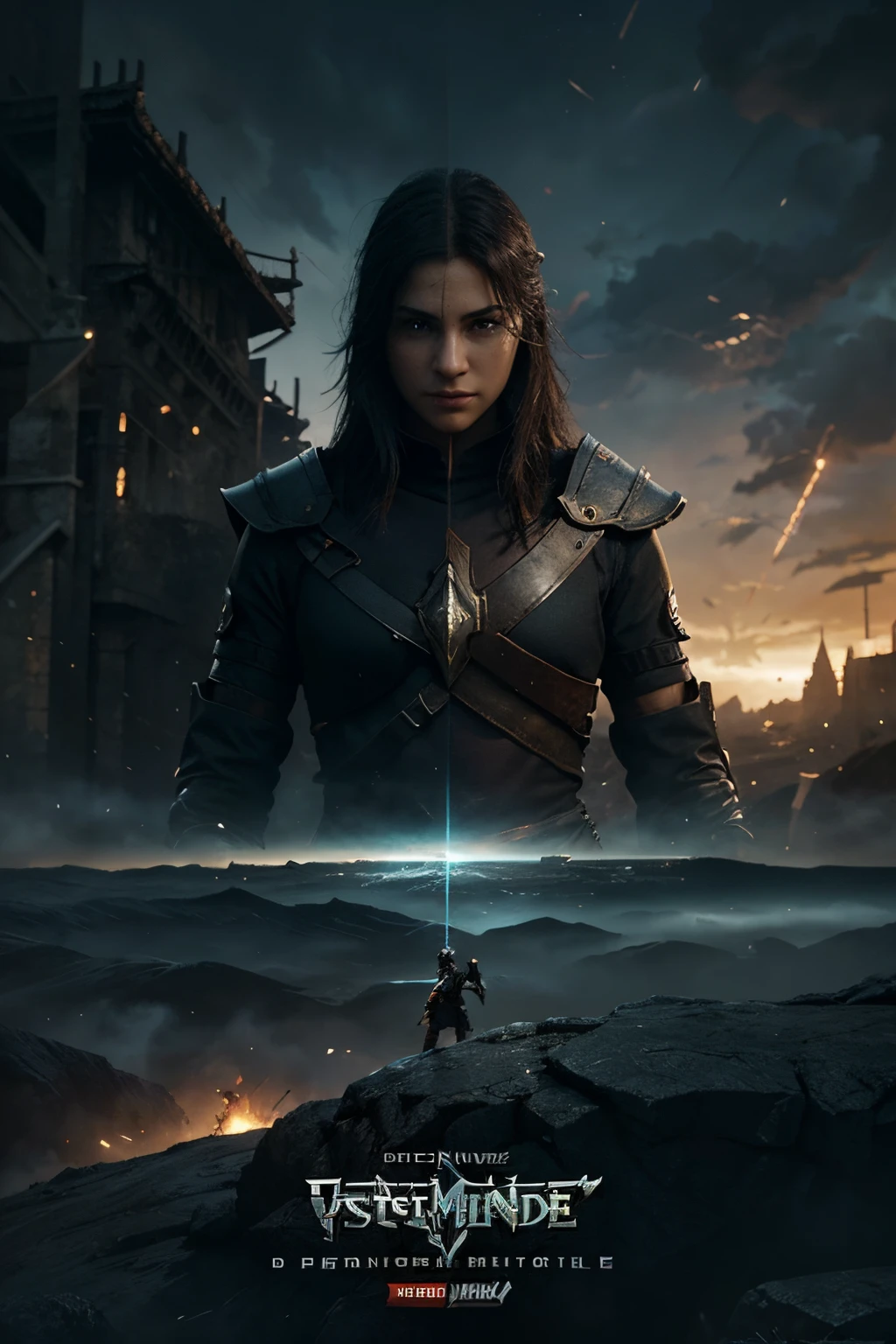 Design a sleek and modern banner for an MMORPG website. Incorporate elements like immersive landscapes, diverse characters in epic battles, intricate weaponry, vibrant spell effects, and a sense of adventure. Highlight the multiplayer aspect, guilds, quests, and the vast open-world environment. Emphasize the excitement, depth, and immersive experience of the game while maintaining a contemporary and visually captivating design.