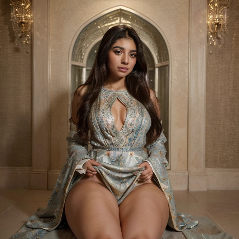 back view, Best quality, highly detailed, masterpiece, Indian princess, kneeling on all fours on a green marble throne, legs wide open, holding one buttock with one hand, showing asshole to the viewer, thick muscular thighs, perfect ass, curvy hourglass figure, Rajkanya, naked, Masterpiece, extremely gorgeous woman, matchless Beauty, portrait, Peter Paul Rubens style, Woman, middle ages, classicism, andrey atroshenko style, painting, long hair, styled hair, traditional media, realistic, figurative, fine art, detailed Art, oil on canvas, HDR, 8K, original character, high resolution, high detail, focus on the face, intricate, flawless, fluffy hair, Peter Paul Rubens style, By Peter Paul Rubens, sharp picture, avoid crown or mukut in picture,
