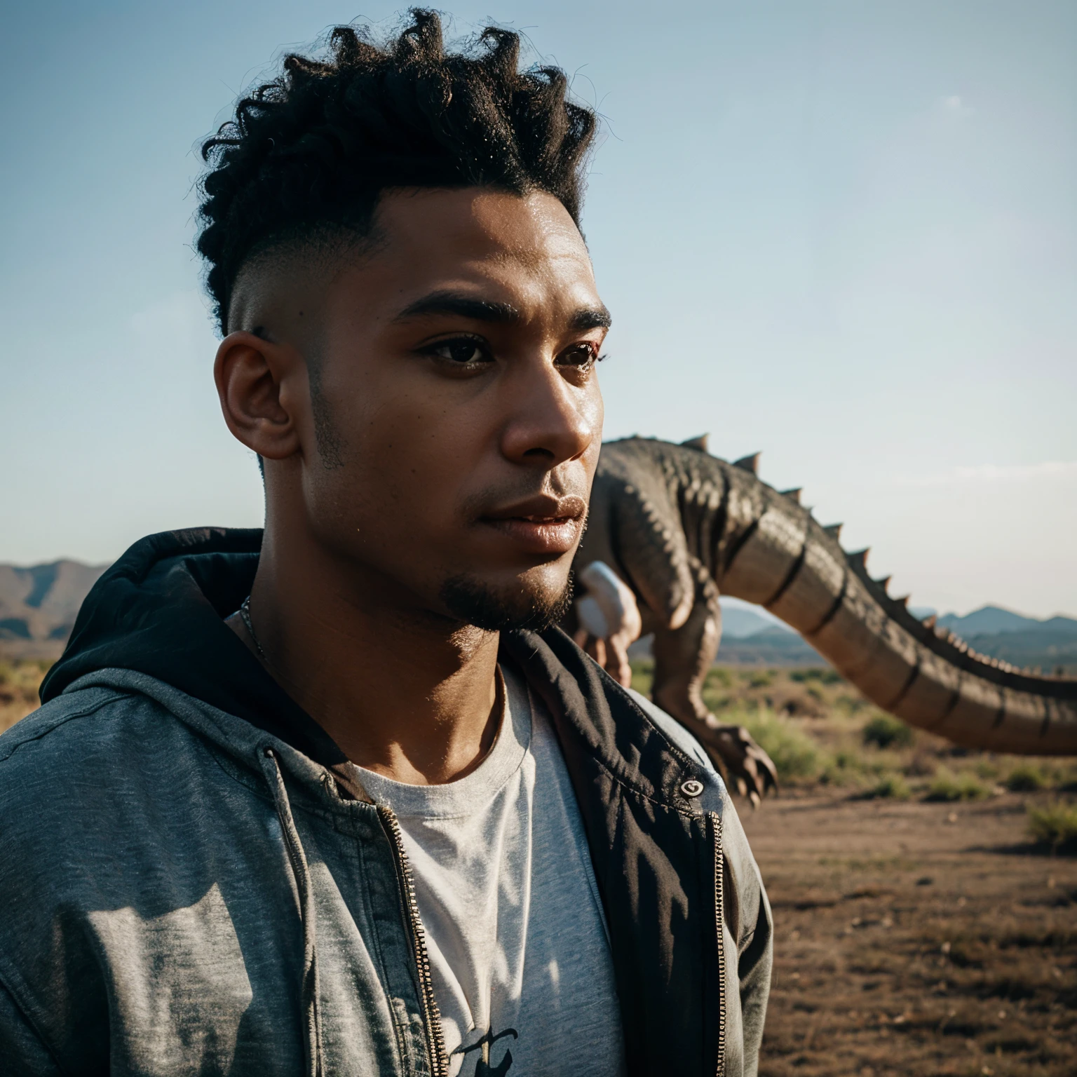 Dinosaur with a high top