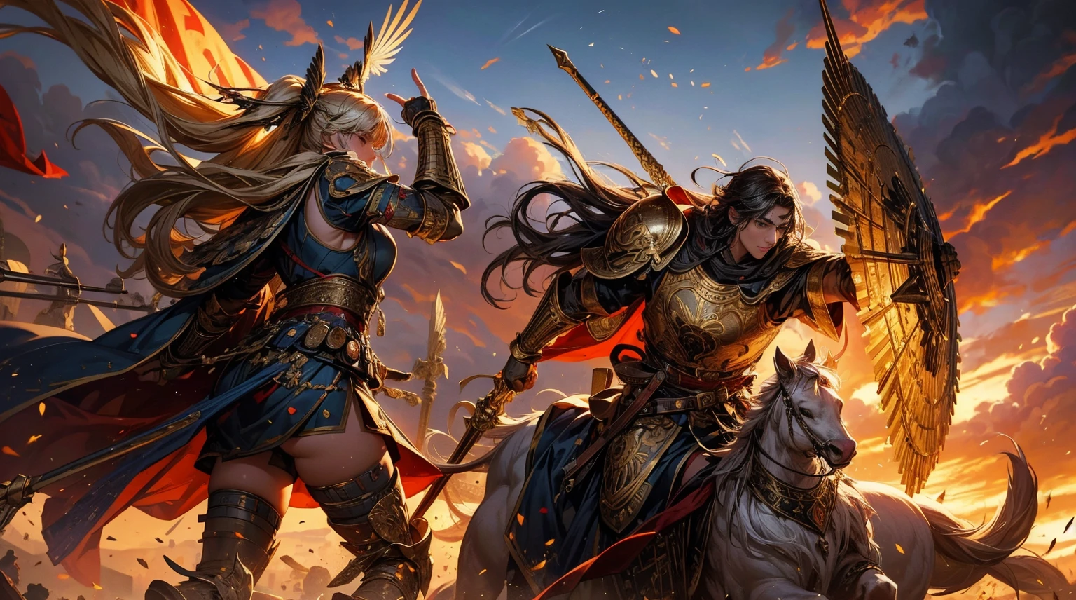 (best quality,4k,8k,highres,masterpiece:1.2),ultra-detailed,realistic:1.37, Constantine the Great, Milvian Bridge Battle, imperial reunification, Empire border defense, military campaign against external enemies, historical painting, ancient Roman empire, powerful army, magnificent armor, brave soldiers, victorious scene, bloodshed and bravery, war atmosphere, spears and shields, Roman flag fluttering, intense combat, strategic brilliance, courage and determination, battlefield chaos, military formation, grandeur of the army, historical accuracy, attention to detail, battle of historic significance, emperor's leadership, heroic and epic, war triumph, monumental artwork, Rome's rise and glory, conquering new territories, imperial expansion, strong defense lines, ancient warfare tactics, historical realism, golden age of the Roman Empire, epic composition, intense drama, glorious victory, awe-inspiring scene, detailed battle wounds, battle-hardened soldiers, valor and honor, symbol of Roman power, legendary emperor, artistic masterpiece, Roman military might, portrayal of ancient heroism, ancient history painting, vivid colors, dramatic lighting, Roman military camp, splendor and grandiosity, battle on the Tiber River, pivotal moment in history, heroic figures, triumph of good over evil, iconic battle scene, elite Roman legion, military precision, monumental struggle, eternal legacy.
