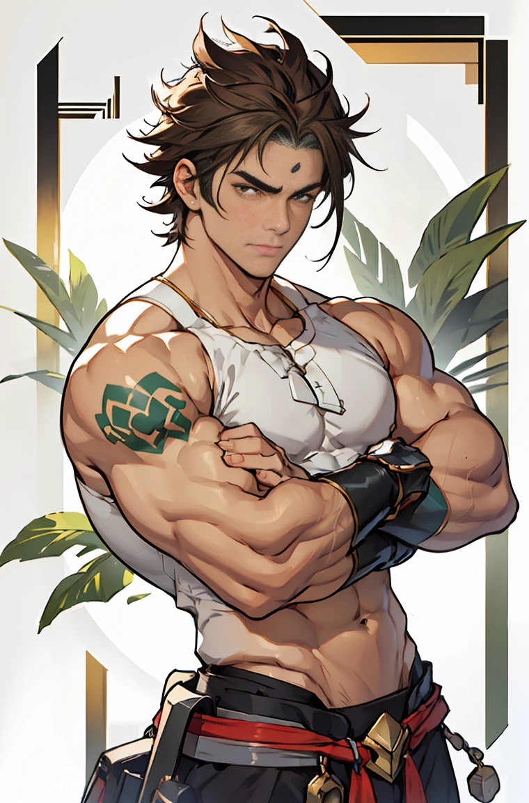 show off thick arms to the audience,closeup of arms,Shoulders exposed,Stout arms,A mais alta qualidade de imagem,Pessoas do sexo masculino,Child,1 menino,jovem e bonito,Shoun,cabelos brancos,Cabelo liso curto,Pele escura,Anime peito grande,anime wallpaper,sozinho,Foco Masculino,cuecas,Dilation of the pectoral muscles,capa vermelhirilha saliente,Fundo Urbano,Espalhe as pernas,sexy,(master part, best quality),meias brancas longaotas Red Martin,Muscle bulges on arms