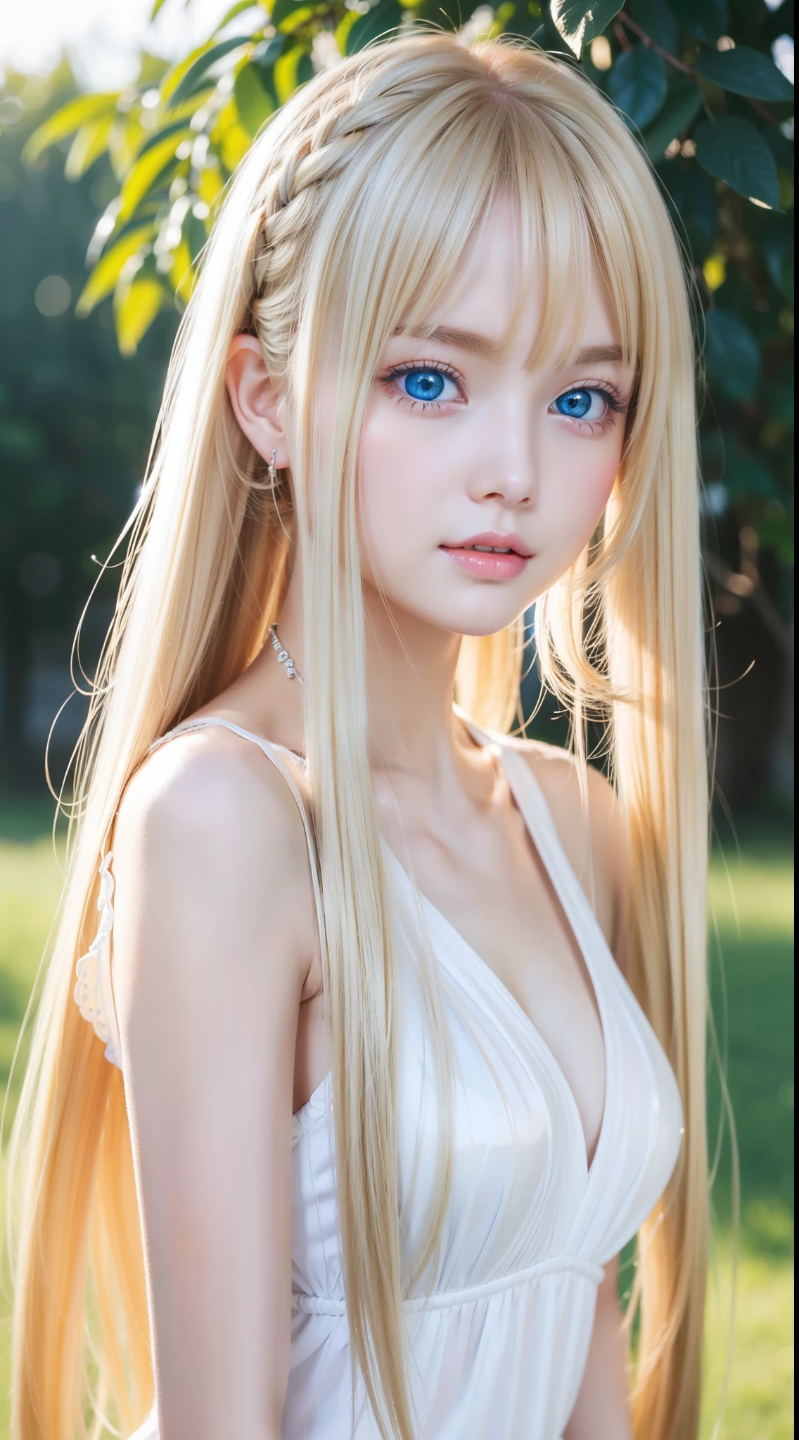 strong wind blonde、Very long and beautiful straight hair、Shiny and dazzling bright hair、Very cute beautiful face、Beautiful transparent skin、Long bangs cover your beauty&#39;cute  face、Beautiful cute girl with transparent dark beautiful natural blond silky hair、Twintails are sexy, so her face.., extemely cute and beautiful、shiny very beautiful skin、Beautiful disheveled bangs、Very beautiful and cute sexy bright sky blue eyes、very big eyes、beautiful long shiny silky blonde hair、18 years old petite, an extremely beautiful and cute girl、Gloss Face、Teak Gloss、White beautiful skin、cheek highlights、