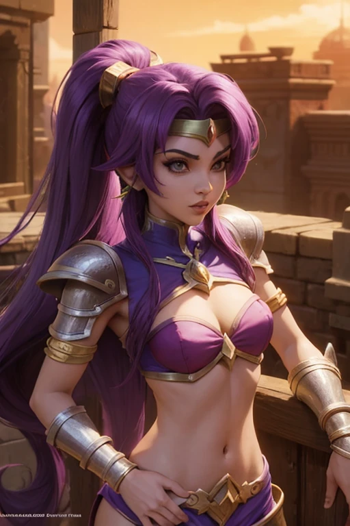 Shantae in world of warcraft with metal armor