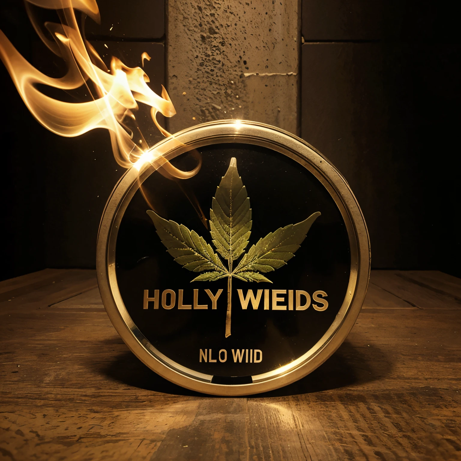 Holy smokes weed logo