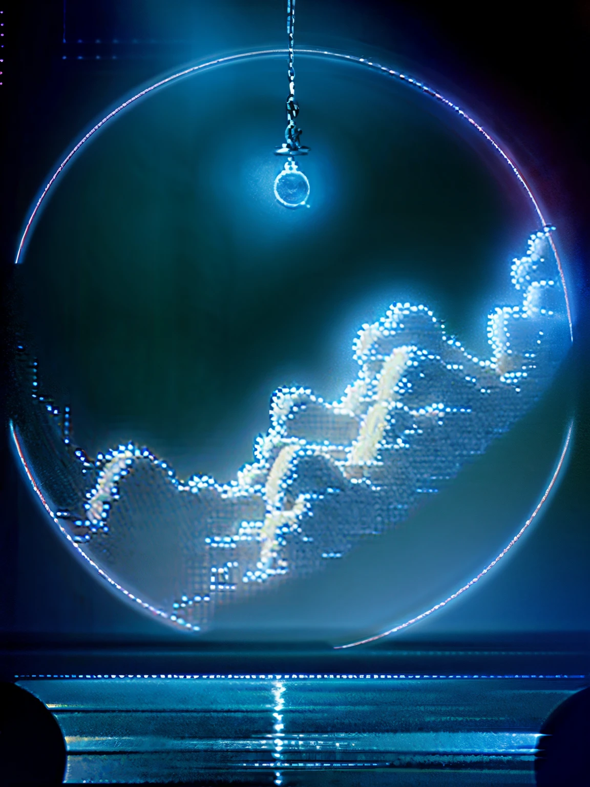 many branches，waterfalls，suspended island，bright light，intricated details，dark color，8K，ultra HD，--ar3:4