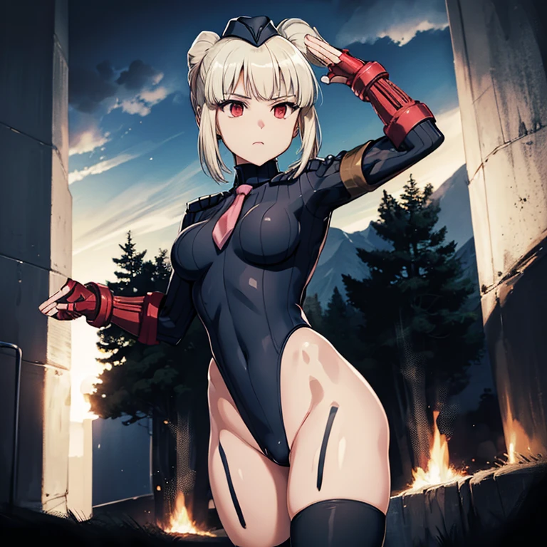 ultra-detailed, Explicit, Beautiful body, Beautiful Nose, Beautiful character design, perfect eyes, perfect face, ultra highres, 4K, beautiful legs, perfect legs, Nice hands, Perfect hand, Masterpiece, Best Quality, Highly detailed, illustration, absurdres, street fighter, doll suit, shadaloo doll, dollsuit, girls, multiple girls, expressionless, blank eyes, looking at viewer, red gloves, emotionless, black latex, corrution, mind control, female combatant, full body, hypnotized, unhappy trance, full body suit, ribbed bodysuit, both arms at side, stand up straight, obey, perfect female body, extremely glossy latex, hypnosis, hypnoLora, empty eyes, Mind control device, poses, brainwashed, submissive_pose, Slave, hat, necktie, stand up straight, standing, standing at attention, belt, extending the right arm from the shoulder into the air with a straightened hand, nazi saluting, military, military saluting, salute, right hand saluting, left hand at side, latex, ribbed bodysuit, wide hip, thicc, a curvy body, garter belt, black thighhighs, frilled sleeves, stakes of purgatory, Umineko, asmodeus \(umineko\), beelzebub \(umineko\), belphegor \(umineko\), leviathan \(umineko\), lucifer \(umineko\), mammon \(umineko\),satan \(umineko\), red eyes, white hair, blonde hair, green hair, black hair, brown hair, long hair, twin tails, ponytail