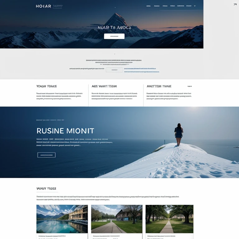 Simple and beautiful homepage design for my mobile application