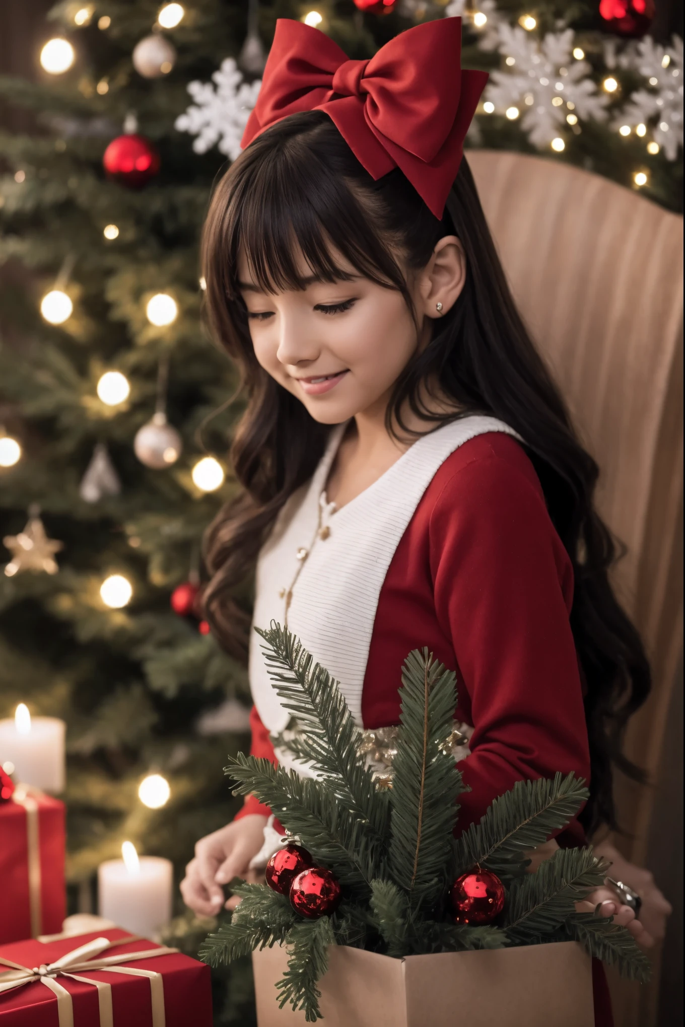 masutepiece、Best Quality、ultra-detailliert、christmas night