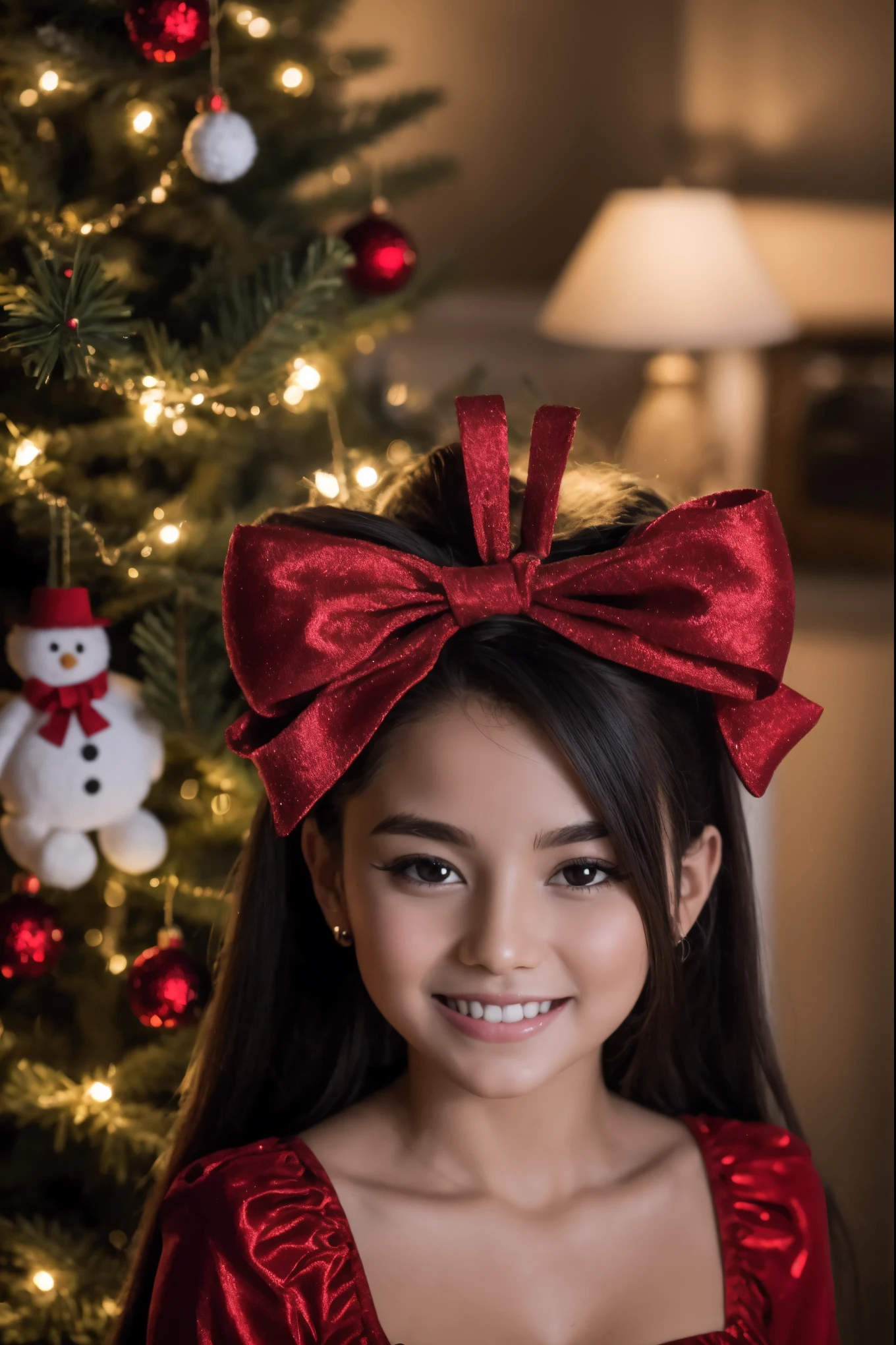 (best quality,4k,8k,highres,masterpiece:1.2),ultra-detailed,realistic,gifts,table,Christmas tree,decorations,wrapping ,bows,ribbon,presents,holiday spirit,vibrant colors,warm lighting,cozy atmosphere,toys,cards,candles,snowflakes,joyful,celebration,exquisite details,exciting surprises,shiny ornaments,sparkling tinsel,beautifully wrapped,excited children,anticipation,festive mood,magical ambiance,delightful moment,wonderful memories,family gathering,cheerful faces,Christmas magic,extravagant,abundance of presents,HDR,UHD,studio lighting,ultra-fine painting,sharp focus,physically-based rendering,professional,vivid colors,bokeh.