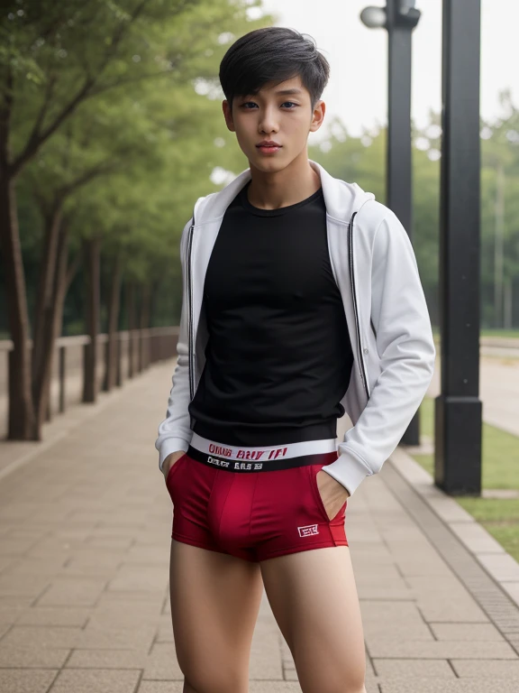  teenagers , very young , light-skin , wearing an dark red sexy underwear, tmasterpiece，k hd，the feet，Transparent sports vest，semi transparent，black long socks，The barefoot , red colour , handsome and cute , extreme cute boy , white skin , dark red underwear boxers shorts , extremely tall and cute boy ,oppa model , handsome model , full body , dark red boxers underwears short shorts , black socks , white light-skin , Chinese model , young boy , white skin , handsome and extremely cute , red boxers underwear shorts , long black socks , handsome model , at the park , jogging , model oppa , long legs , jogging , running , high knee black socks ,black  long socks , stand up , extremely tall , extremely high , red underwears , red sports underwear , long black socks , clean and white legs , Chinese model , extremely long legs , looking at the camera , clean and white thigh , heavy bulge , kid face , b , wearing red underwears boxers , light and white skin , Chinese model , strike a pose , sexy pose , horny boy