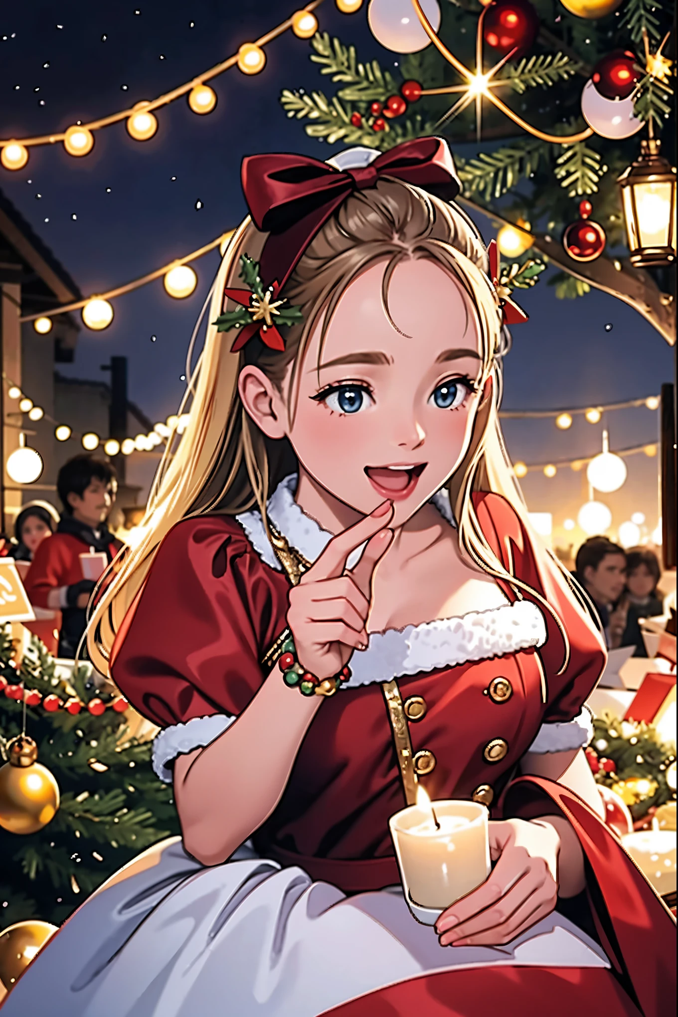 (best quality,4k,8k,highres,masterpiece:1.2),ultra-detailed,realistic,gifts,table,Christmas tree,decorations,wrapping ,bows,ribbon,presents,holiday spirit,vibrant colors,warm lighting,cozy atmosphere,toys,cards,candles,snowflakes,joyful,celebration,exquisite details,exciting surprises,shiny ornaments,sparkling tinsel,beautifully wrapped,excited children,anticipation,festive mood,magical ambiance,delightful moment,wonderful memories,family gathering,cheerful faces,Christmas magic,extravagant,abundance of presents,HDR,UHD,studio lighting,ultra-fine painting,sharp focus,physically-based rendering,professional,vivid colors,bokeh.