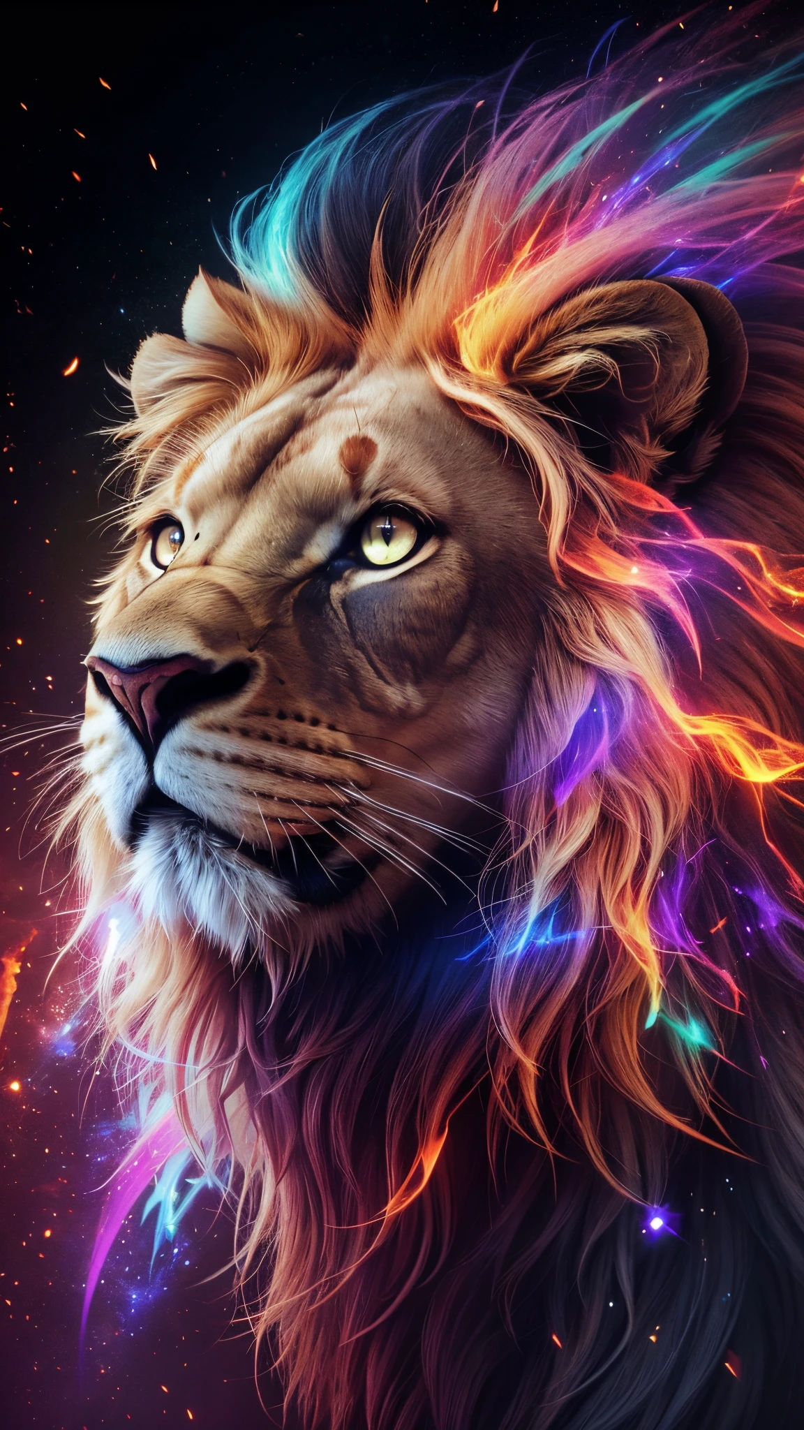 Lion, Divine thunders, Eletric Power, in fire, Divine Fire, Natureza, Natureza, Linda, renderizado, fotorrealista, UltraHD, 4k, texturasdetalhadas, thunders, sombras detalhadas, cores detalhadas, por do sol, sol se pondo, Sunset, Natureza Linda, Great Divine, por do sol, contraste detalhado, contraste realista, alta resolução, cores detalhadas, fogo, eletricidade, divina criatura, 8k, Detailed Realistic, 16K, 8K, HD, Elegante, cores Ultra HD, contraste detalhado 8k, Nitidez detalhada 8k,