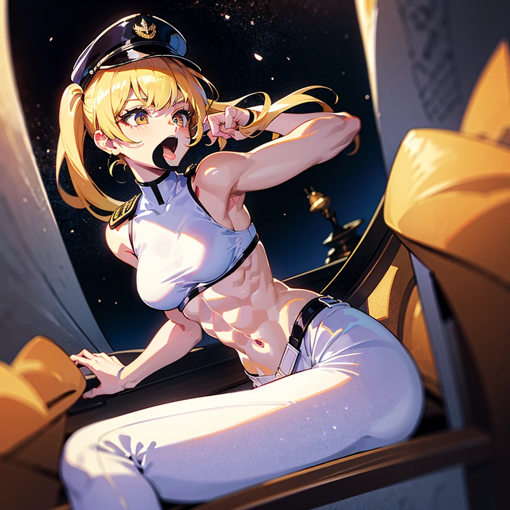 1girl,,big breasts,hotel room,bed,(8k),
,detailed face, yellow hair, eyes,very long hair,embarassed,small smile face,hair, high_res, high_definition,battlefield,sexy pose,(full nudes body)), breast, nipples,wet skin,wet armpits , warspite from azure lane, full view from head to toe,long legs