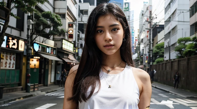 a 17 years old "rahmatya gemini gumilang" the instagram model, tokyo setting