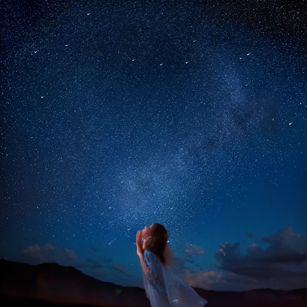 Falling Stars cosmic space pray