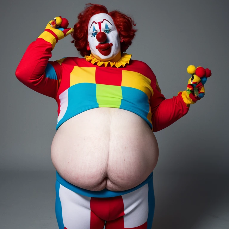 Clown man gets fat Clown man'My stomach is getting rounder