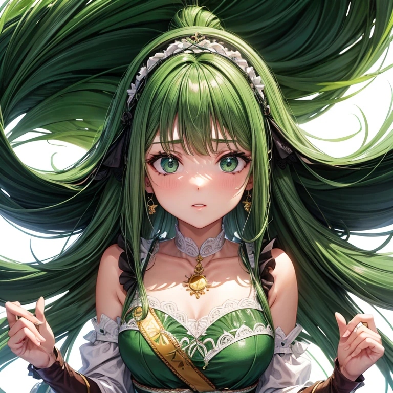 Garota, saia levantada, boceta molhada, corada, cabelo castanho, olhos verdes
