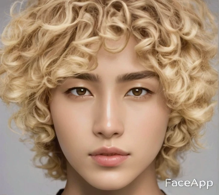 um close de uma pessoa com cabelos cacheados e uma camisa azul, morfologia da face, korean face features, rostos ultra realistas precisos, gerar rosto realista, japanese facial features, photorealistic facial features, Rosto hiper-realista, korean symmetrical face, rosto humano real, Ultra - rostos realistas, rosto foto-realista, rostos ultra realistas, rosto realista, rosto hiper realista