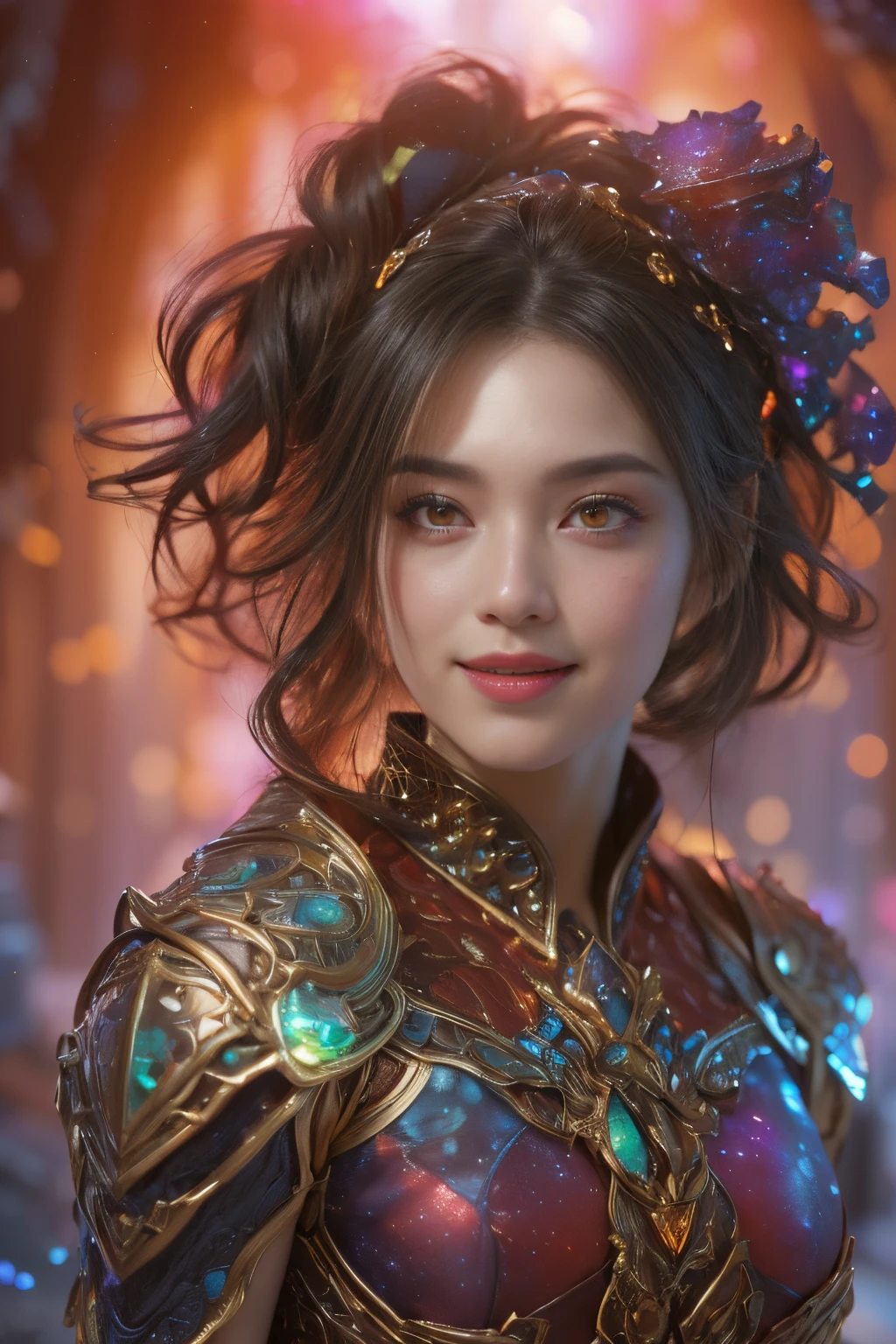 (Two beautiful teenage italian girls:1.6), Close friends, (They are hugging each other:1.2), Kiss her cheek or chest,(Detailed iridescent bodysuit with beautiful fractal or marble design:1.5), Incredible and spectacular scenes, ((High quality)), ((Detailed)), ((Fantasy)), Blue Plasma Brain, Green Plasma Body, Showing her armpits, beutiful breast,  obscenity, (Lewd smile:1.2), coarse, Obscene,  (Immoral:1.2), Lachish, (small breasts with beautiful raised pink areolas,:1.5), (Cameltoe), (Expression of ecstasy:1.2), Photorealistic, Official art, Unity 8K Wall , 8K Portrait, Best Quality, Very high resolution, (Incredibly beautiful nature background:1.6), (18 years old:1.5), (Sexy and glamorous:1.1), (A coquettish expression:1.6), (seductively smiling:1.6),  (erotic posing:1.9), (Model Posing:1.8), Beautiful seductive face, Portrait, (Thick eyebrows:1.4), (Big scarlet eyes:1.6), Beautiful eyes with fine symmetry, (Ultra detailed eyes:1.4),(Highly detailed face and eyes:1.7), (High-resolution red-eye:1.8), Intimate face, (ultra detailed skin texture:1.4), White skin, pale skin, Perfect Anatomy, Thin, (Beautiful toned body:1.5), Highly detailed hair,  (Moist skin:1.2), No makeup, (dark circles:1.1), Good anatomy, Focus Face, good-looking, (Emilia Clark:0.6) (Emma watson:0.3),(Jennifer Connelly:0.4),  Elegant face, Nice,  (A delicately crafted necklace is wrapped around her neck.), (Bioluminescence with brilliant brilliance:1.4), (Luminous magic circle:1.5), Ruins of an ancient castle, Shining majestic cloud masses and sky, lightning bolt, Epic Realistic, (Greg Rutkowski:0.8), (teal and orange:0.4), (Art Station:1.5), Cinematic, (NSFW:1.2),  Hyper Detailed, Dramatic light, (Intricate details:1.1), Beautiful black hair,　(Wearing a gauntlet with a dense and very beautiful design decorated with jewels:1.1), Small chest, Galaxy, (nebulas:1.6), The Dark Knight, Fully armored body focus, put on goggles