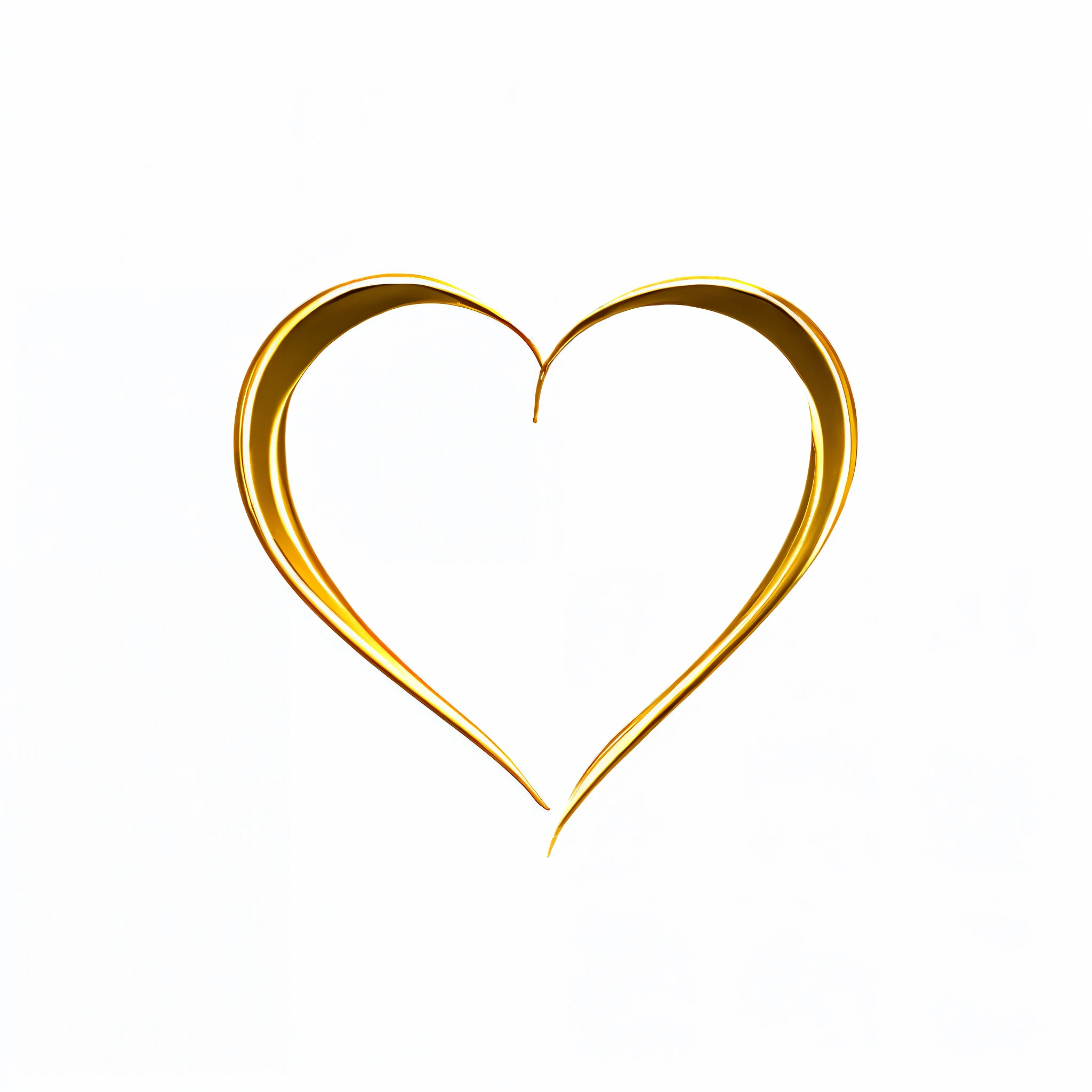 minimalistic Heart gold logo