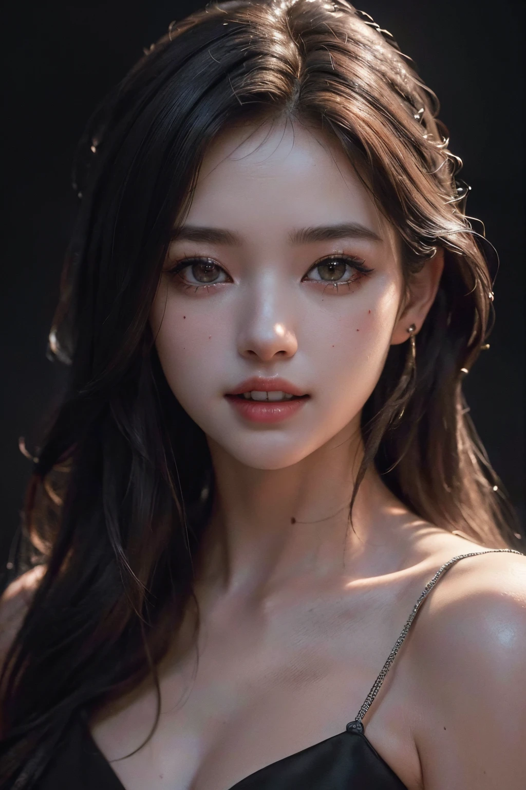 (masterpiece, best quality, beautiful quality, photorealistic, looking at viewer, detailed lighting, extremely detailed skin, extremely detailed hair, extremely detailed teeth, shadows, 8k:1.2), (a picture of a woman, 1girl:1.2),