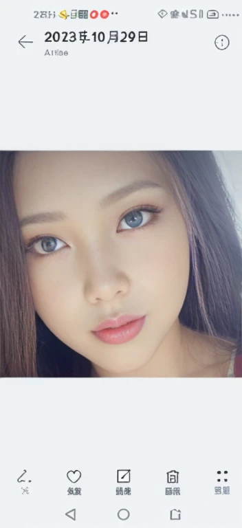 Close-up of a woman with long hair and red lipstick, 8K photos, beautiful Korean women, cgstation trends, 奈良美智, gorgeous young korean woman, Clear lips and high quality, Korean girls, Xision Wu, beautiful young korean woman, xintong chen, Long hair and eyes