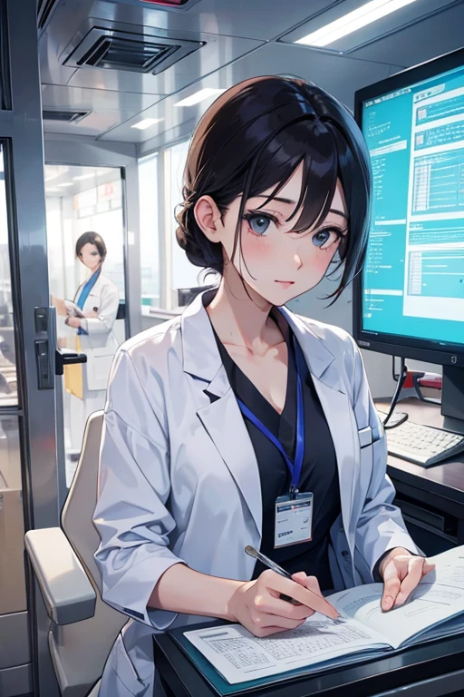 Beautiful Mature Woman、doctor、physician、x-ray technician