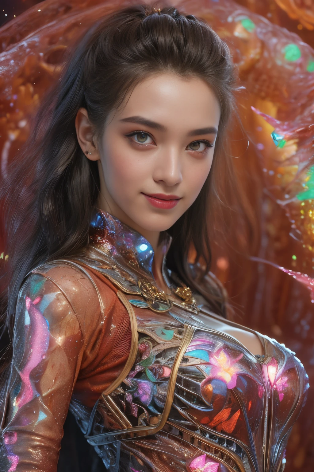 (Two beautiful teenage italian girls:1.6), Close friends, (They are hugging each other:1.2), Kiss her cheek or chest,(Detailed iridescent bodysuit with beautiful fractal or marble design:1.5), Incredible and spectacular scenes, ((High quality)), ((Detailed)), ((Fantasy)), Blue Plasma Brain, Green Plasma Body, Showing her armpits, beutiful breast, obscenity, (Lewd smile:1.2), coarse, Obscene, (Immoral:1.2), Lachish, (small breasts with beautiful raised pink areolas,:1.5), (Cameltoe), (Expression of ecstasy:1.2), Photorealistic, Official art, Unity 8K Wall , 8K Portrait, Best Quality, Very high resolution, (Incredibly beautiful nature background:1.6), (16 years old:1.5), (Sexy and glamorous:1.1), (A coquettish expression:1.6), (seductively smiling:1.6), (erotic posing:1.9), (Model Posing:1.8), Beautiful seductive face, Portrait, (Thick eyebrows:1.4), (Big scarlet eyes:1.6), Beautiful eyes with fine symmetry, (Ultra detailed eyes:1.4),(Highly detailed face and eyes:1.7), (High-resolution red-eye:1.8), Intimate face, (ultra detailed skin texture:1.4), White skin, pale skin, Perfect Anatomy, Thin, (Beautiful toned body:1.5), Highly detailed hair, (Moist skin:1.2), No makeup, (dark circles:1.1), Good anatomy, Focus Face, good-looking, (Emilia Clark:0.6) (Emma watson:0.3),(Jennifer Connelly:0.4), Elegant face, Nice, (A delicately crafted necklace is wrapped around her neck.), (Bioluminescence with brilliant brilliance:1.4), (Luminous magic circle:1.5), Ruins of an ancient castle, Shining majestic cloud masses and sky, lightning bolt, Epic Realistic, (Greg Rutkowski:0.8), (teal and orange:0.4), (Art Station:1.5), Cinematic, (NSFW:1.2), Hyper Detailed, Dramatic light, (Intricate details:1.1), Beautiful black hair, (Wearing a gauntlet with a dense and very beautiful design decorated with jewels:1.1), Small chest, Galaxy, (nebulas:1.6), The Dark Knight, Fully armored body focus