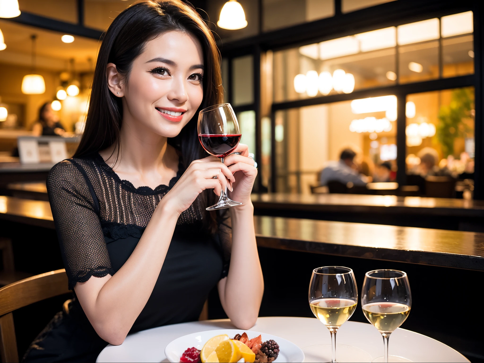 Draw the stem of the wine glass straight and accurately。
