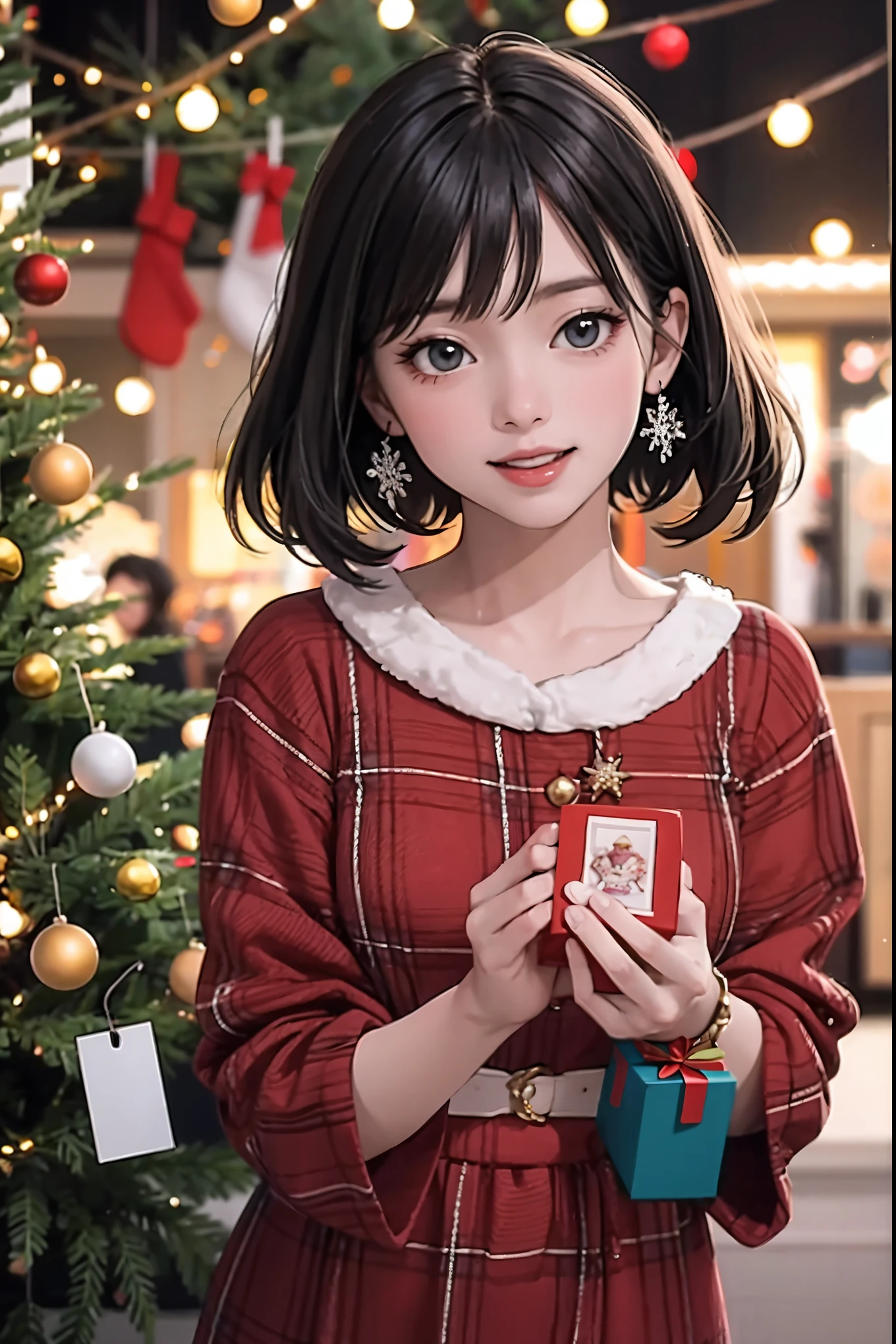 (best quality,4k,8k,highres,masterpiece:1.2),ultra-detailed,realistic,gifts,table,Christmas tree,decorations,wrapping ,bows,ribbon,presents,holiday spirit,vibrant colors,warm lighting,cozy atmosphere,toys,cards,candles,snowflakes,joyful,celebration,exquisite details,exciting surprises,shiny ornaments,sparkling tinsel,beautifully wrapped,excited children,anticipation,festive mood,magical ambiance,delightful moment,wonderful memories,family gathering,cheerful faces,Christmas magic,extravagant,abundance of presents,HDR,UHD,studio lighting,ultra-fine painting,sharp focus,physically-based rendering,professional,vivid colors,bokeh.