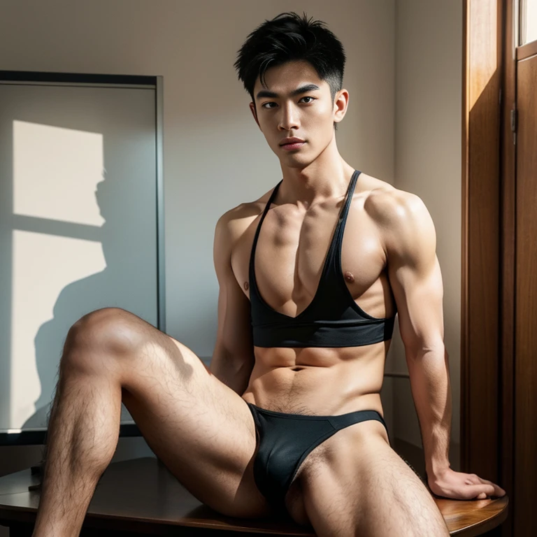 soft lighting , Classroom,lectern,blackboards,male people , ((very tight micro g-string thong)),Get wet,bodybuilder , topless,damp hair,The light is even,male people,Youth,leg loops,cool guy,Short broken hair,((spread their legs)),Masturbation,cool guy,20year old,frontage,Face the computer,,Hipsters,Earphone,intercom,microphones,androgynous male,scowling,His face was flushed,bite lips,is shy,cool guy,young handsome guy,Bare legged,Delicate facial features,smooth thigh,Cocked buttocks,Open your legs wide,Flushed,Hermaphroditic men,Asian male,Slim young handsome guy,stocklings,smooth thigh,mtu, mascular, cool guy,Masculine face, Attractive,, ((1人))), tmasterpiece, absurderes, Best quality at best, Complicated details, (shiny skins, , Shiny oily glowing skin, shinny hair, Pale complexion), Attractive, ((musculature)), AS-Adult,(unreal engine) , (octane render , ultra-realistic , best quality , highly detail painting , super detail , dynamic angle , super-resolution , maxiumum clarity and sharpness , hdr) , (detail face) , (detail eye) , (((photorealistic))) , (real man) , ((realistic photo)) , (puffy nipples) , (swollen nipples) , (realistic style) , (real photo) , focus , extreme detail , fishnet stockings