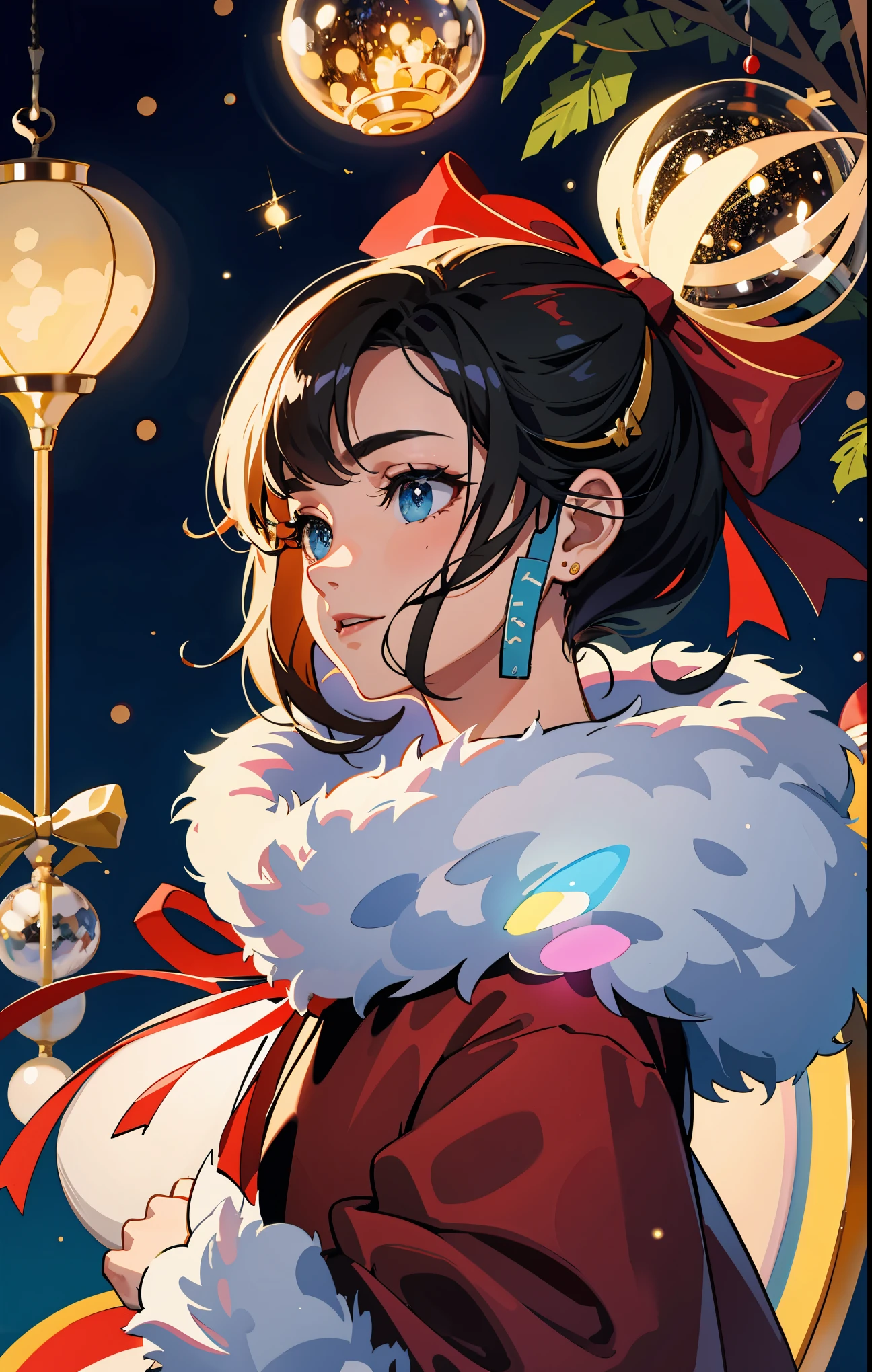 (best quality,4k,8k,highres,masterpiece:1.2),ultra-detailed,realistic,gifts,table,Christmas tree,decorations,wrapping ,bows,ribbon,presents,holiday spirit,vibrant colors,warm lighting,cozy atmosphere,toys,cards,candles,snowflakes,joyful,celebration,exquisite details,exciting surprises,shiny ornaments,sparkling tinsel,beautifully wrapped,excited children,anticipation,festive mood,magical ambiance,delightful moment,wonderful memories,family gathering,cheerful faces,Christmas magic,extravagant,abundance of presents,HDR,UHD,studio lighting,ultra-fine painting,sharp focus,physically-based rendering,professional,vivid colors,bokeh.