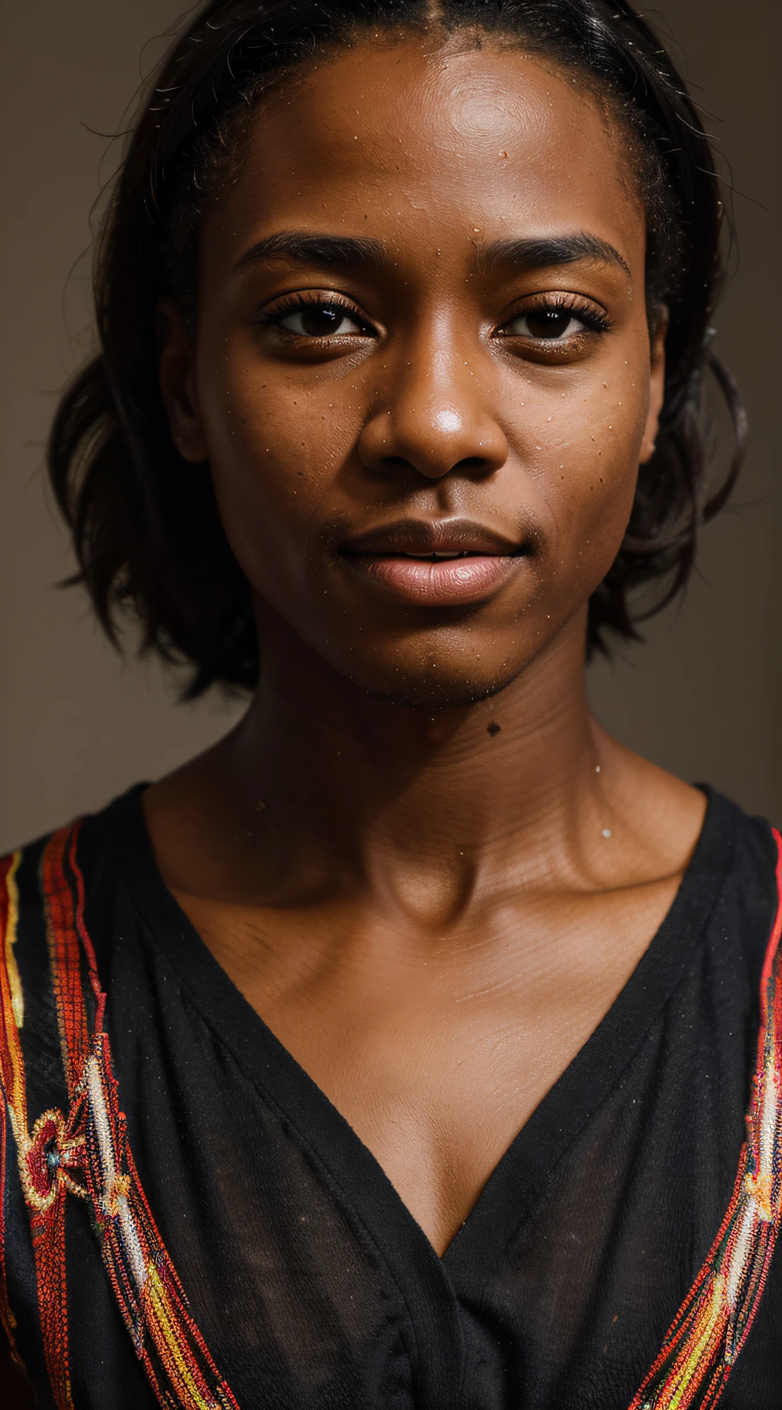 (meilleur qualité,4K,Haute résolution,ultra-détaillée),(portrait:1.1),le bonheur d&#39;un esclave noir libre,Liberté,expression faciale,émotion,reconnaissant,relief,Beaux yeux détaillés,belles lèvres,(Réaliste:1.37),(Couleurs vives),(éclairage doux),(Coups de pinceau fins),(Arrière-plan subtil)
