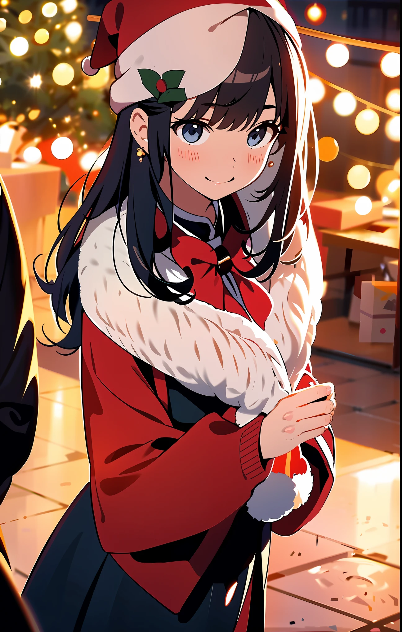 (best quality,4k,8k,highres,masterpiece:1.2),ultra-detailed,realistic,gifts,table,Christmas tree,decorations,wrapping ,bows,ribbon,presents,holiday spirit,vibrant colors,warm lighting,cozy atmosphere,toys,cards,candles,snowflakes,joyful,celebration,exquisite details,exciting surprises,shiny ornaments,sparkling tinsel,beautifully wrapped,excited children,anticipation,festive mood,magical ambiance,delightful moment,wonderful memories,family gathering,cheerful faces,Christmas magic,extravagant,abundance of presents,HDR,UHD,studio lighting,ultra-fine painting,sharp focus,physically-based rendering,professional,vivid colors,bokeh.